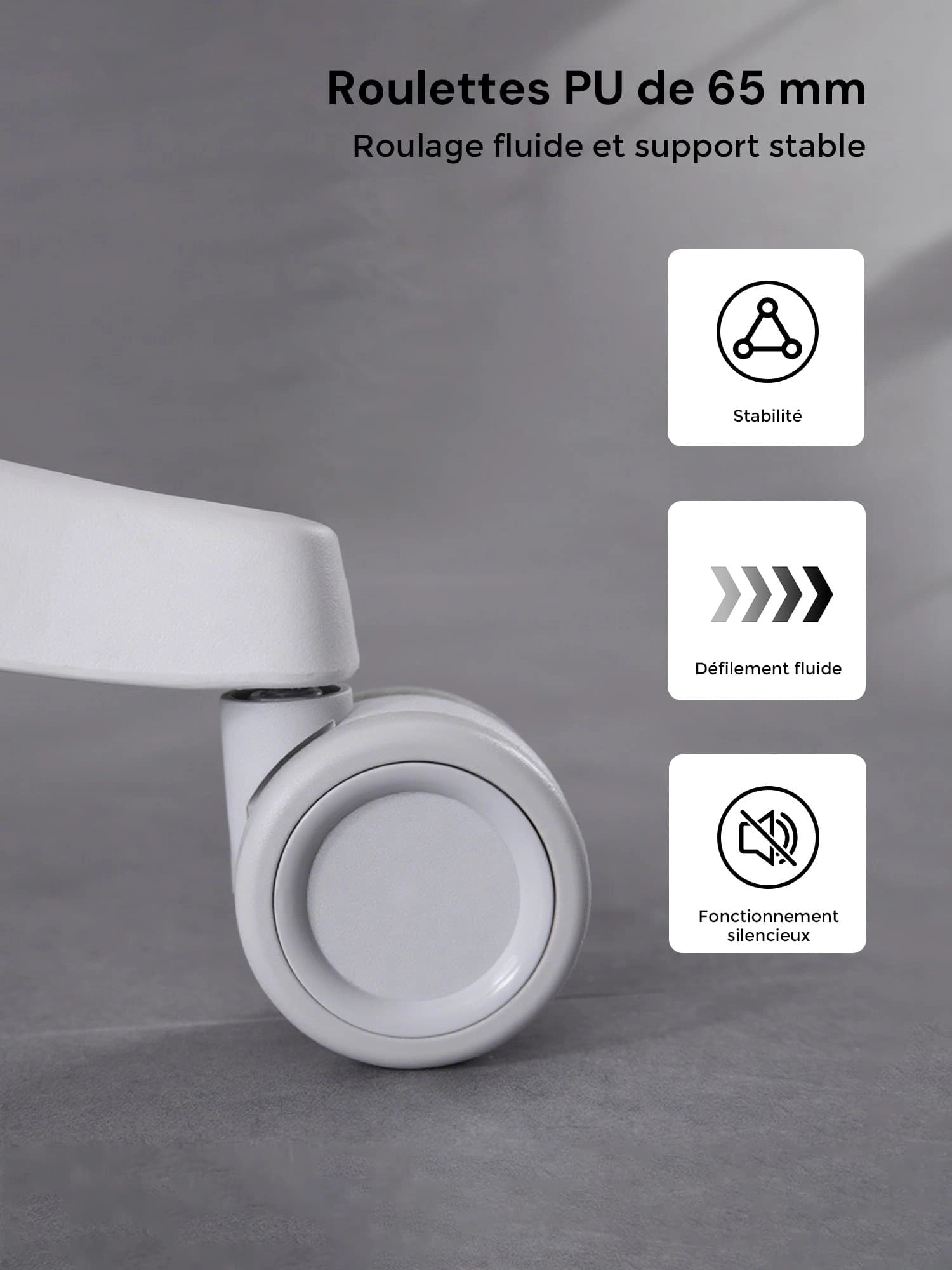 S7 Chaise de bureau ergonomique avec réglage à trois boutons