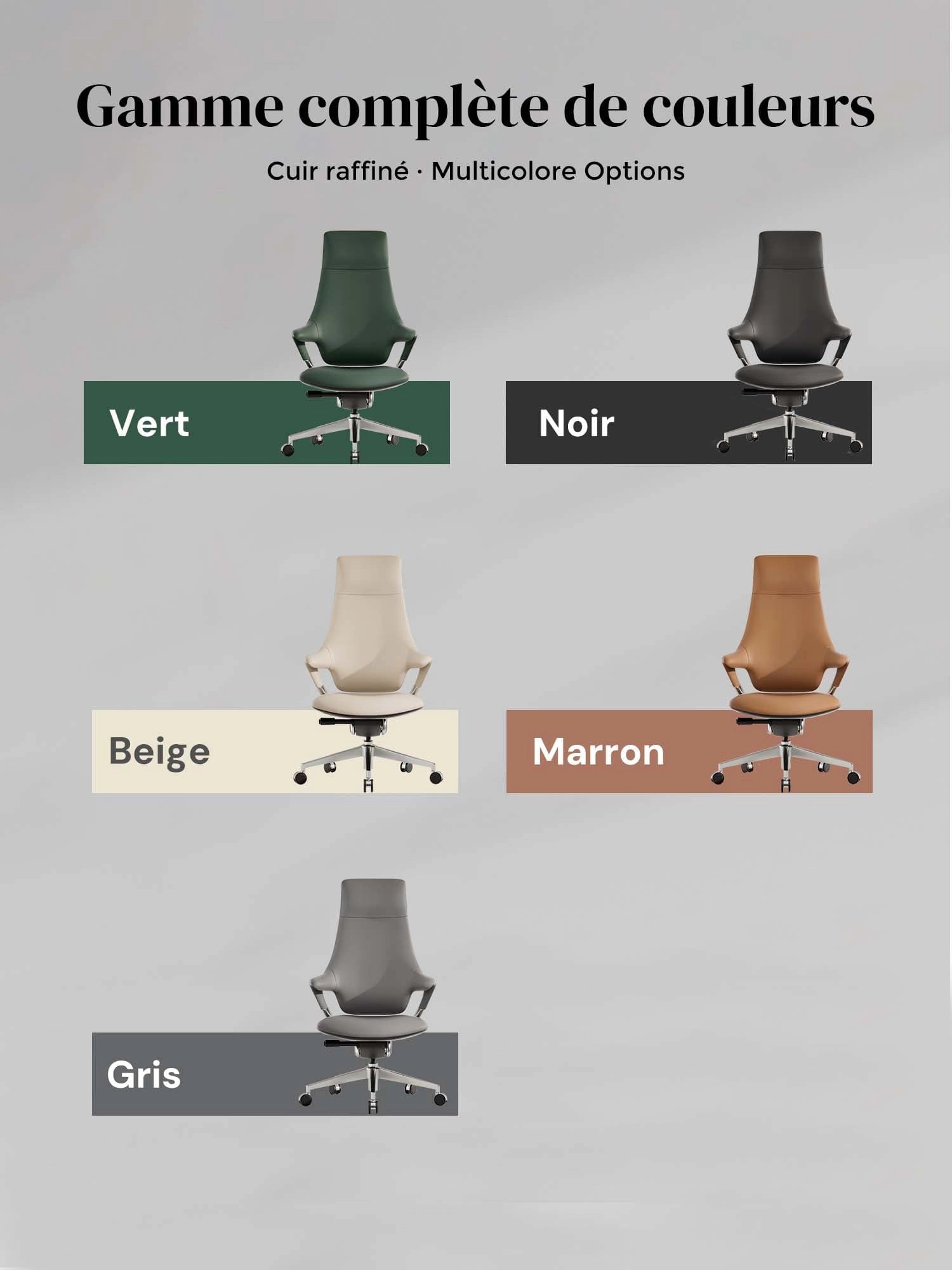 Nigel Chaise en Cuir Premium avec Assise Confortable