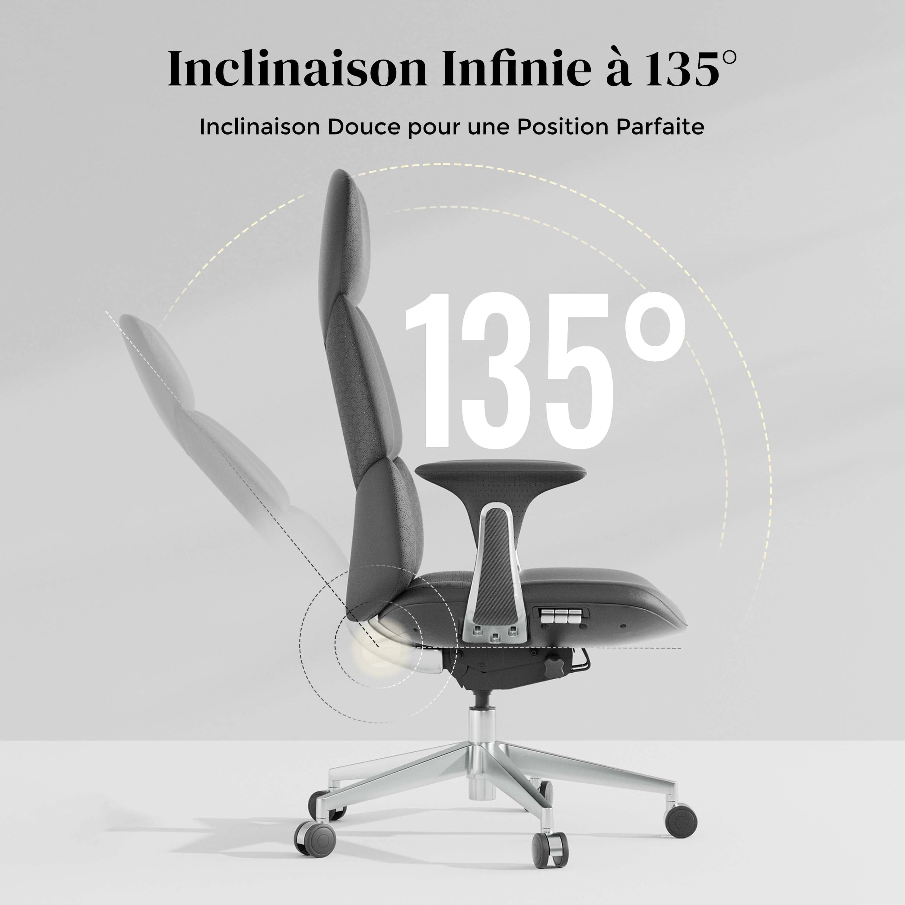 Nyla Chaise en Cuir avec Réglage Facile