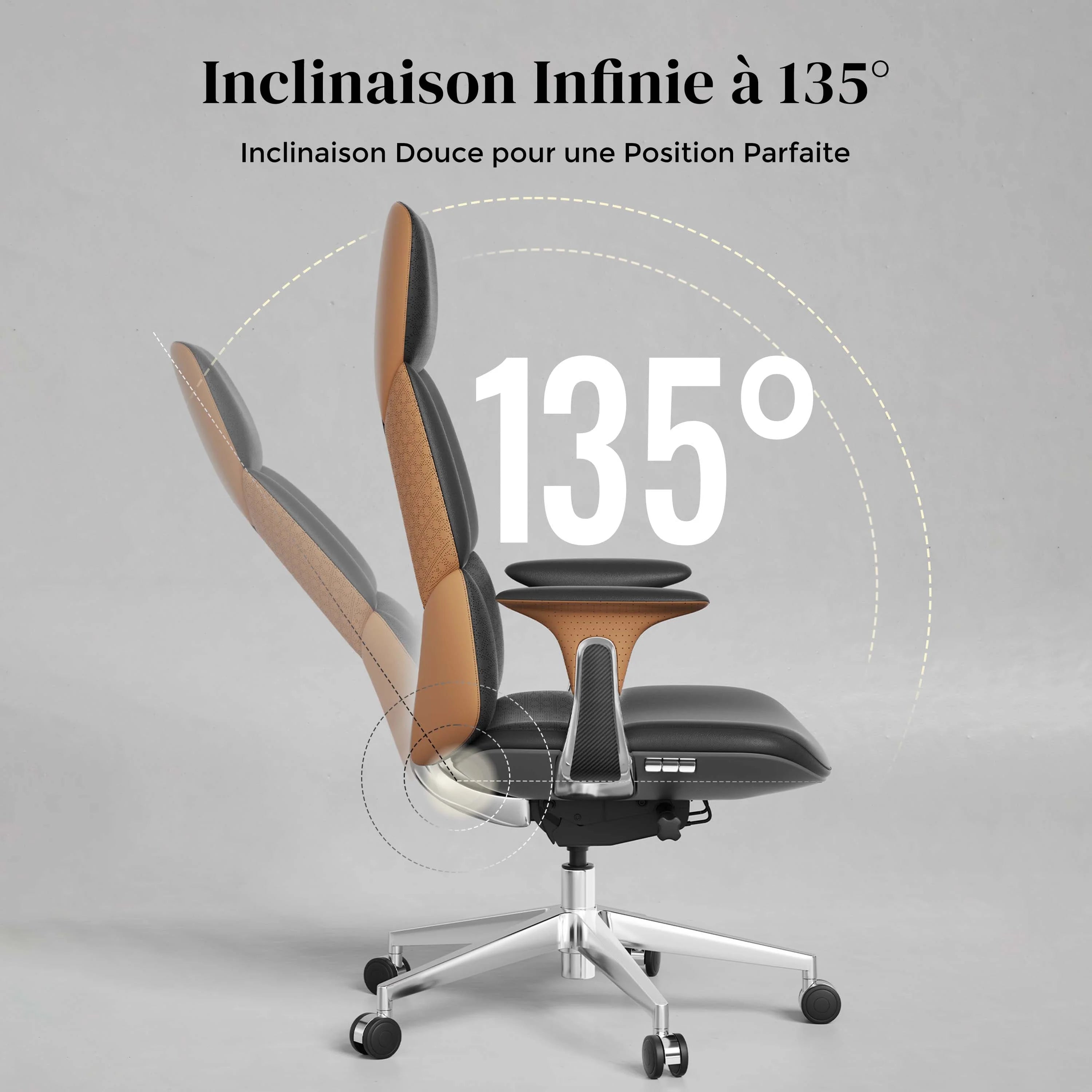 Nyla Chaise en Cuir avec Réglage Facile