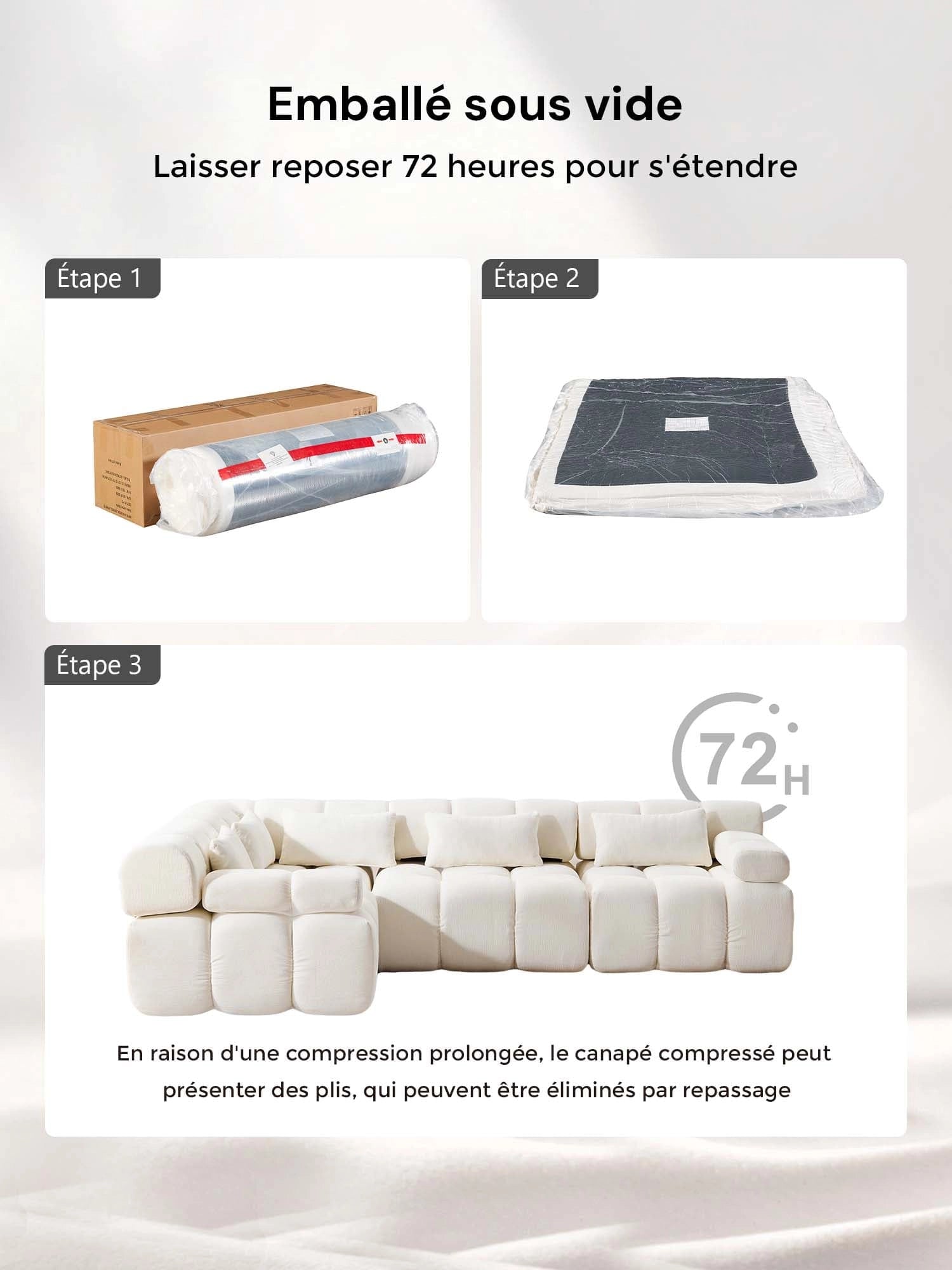 Dionysus Canapé Sectionnel Compressé Design de Luxe