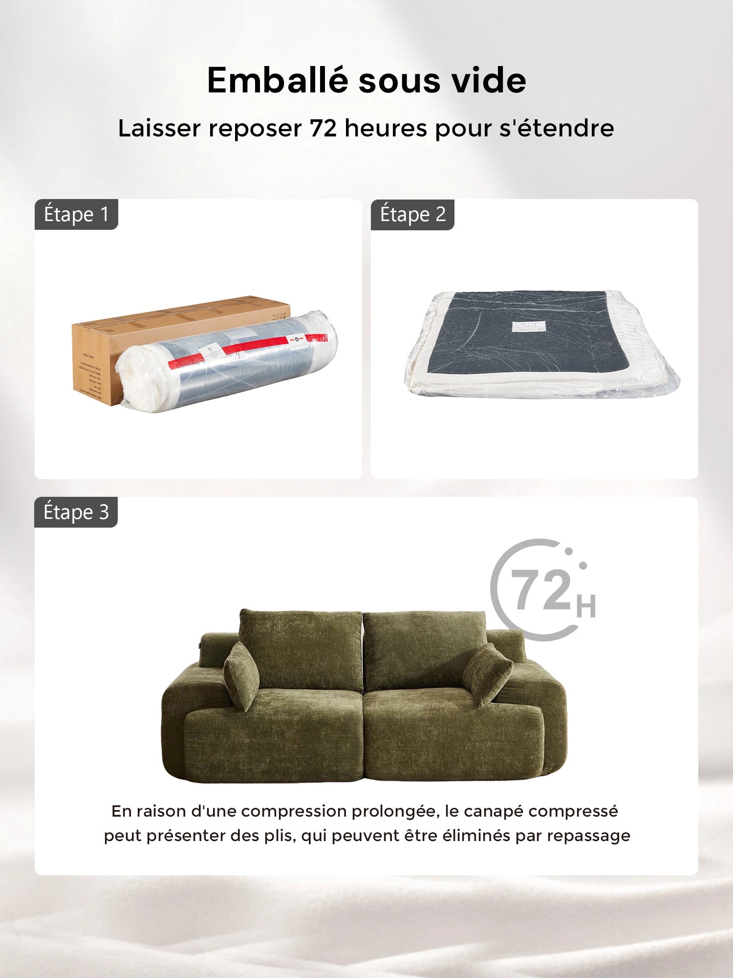 Zeus Canapé Sectionnel Compressé 2 Places