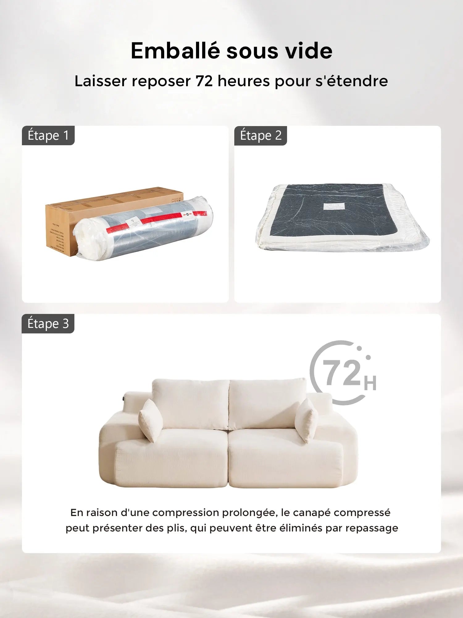 Zeus Canapé Sectionnel Compressé 2 Places