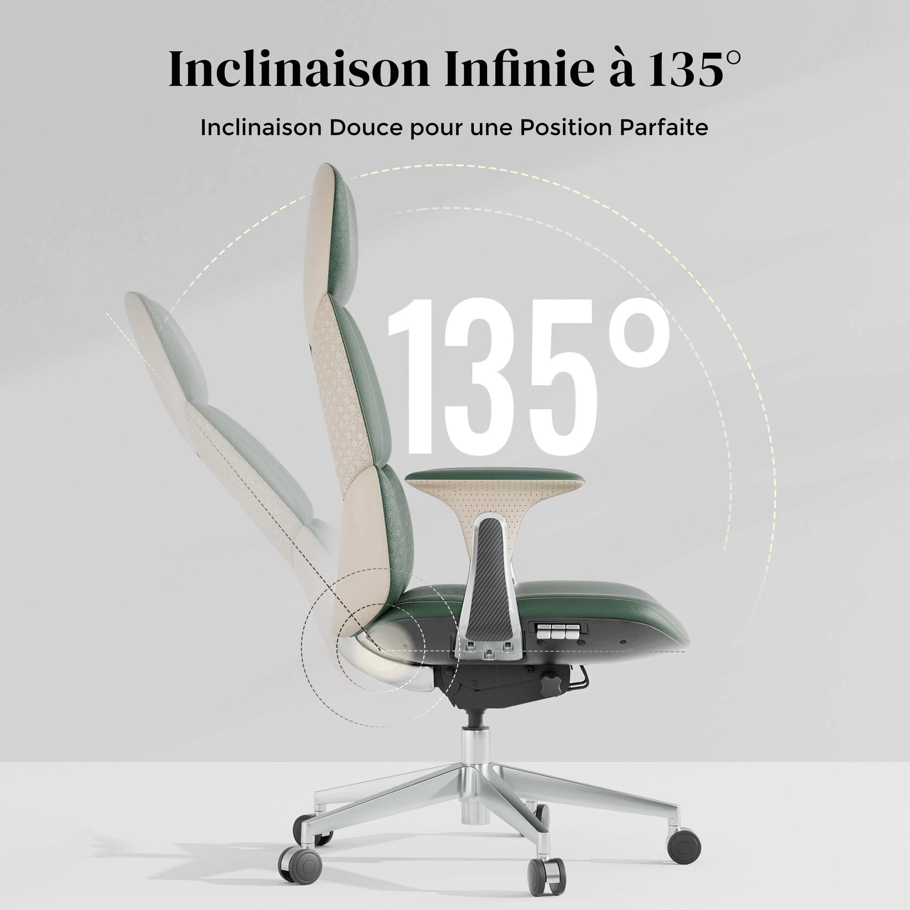 Nolan Chaise en Cuir avec Design Classique