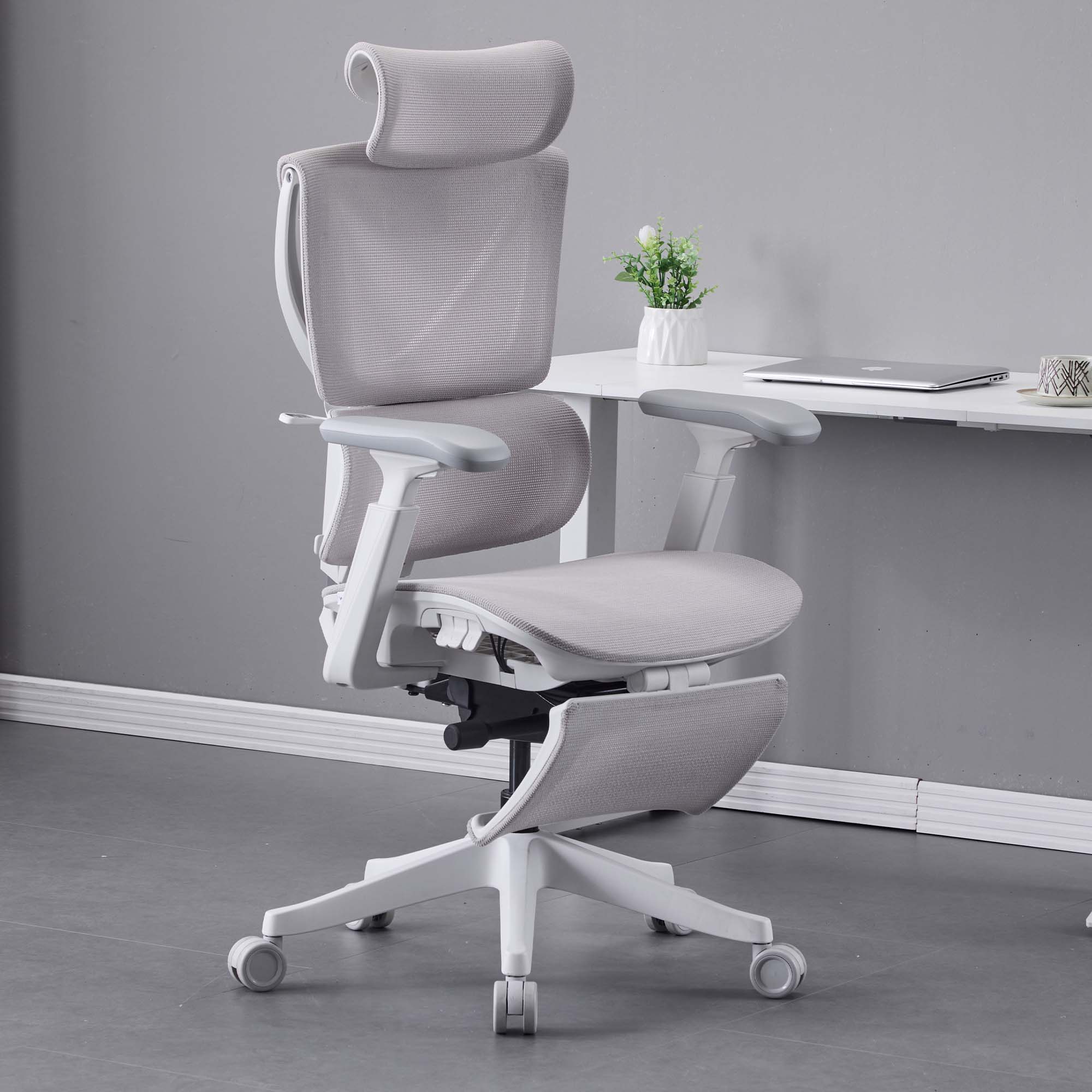 S7 Chaise de bureau ergonomique avec réglage à trois boutons