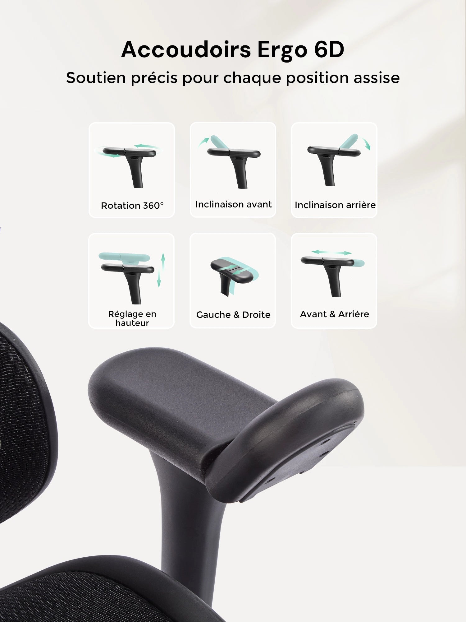 S9 Pro Chaise de bureau ergonomique avec réglage One-Touch