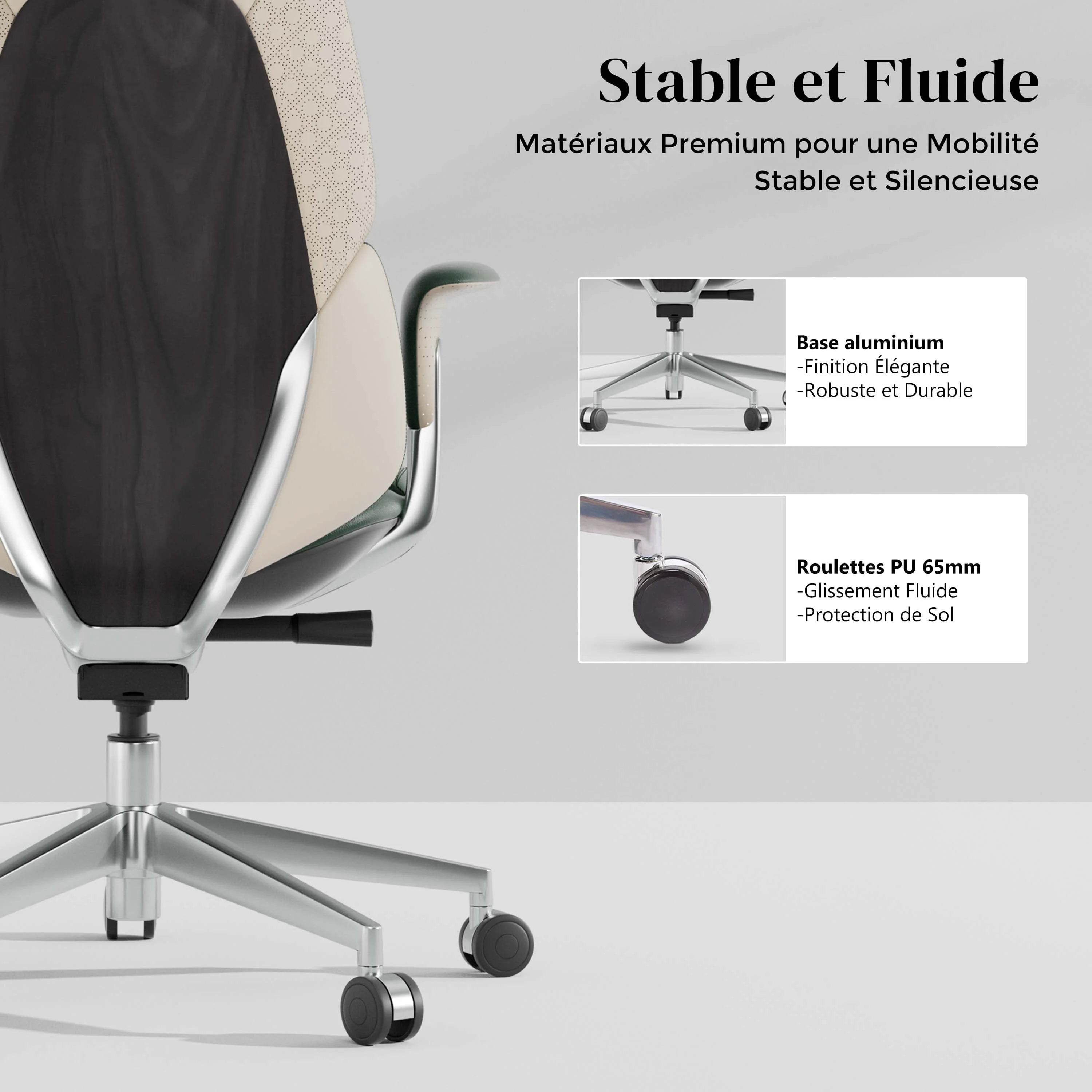 Nolan Chaise en Cuir avec Design Classique