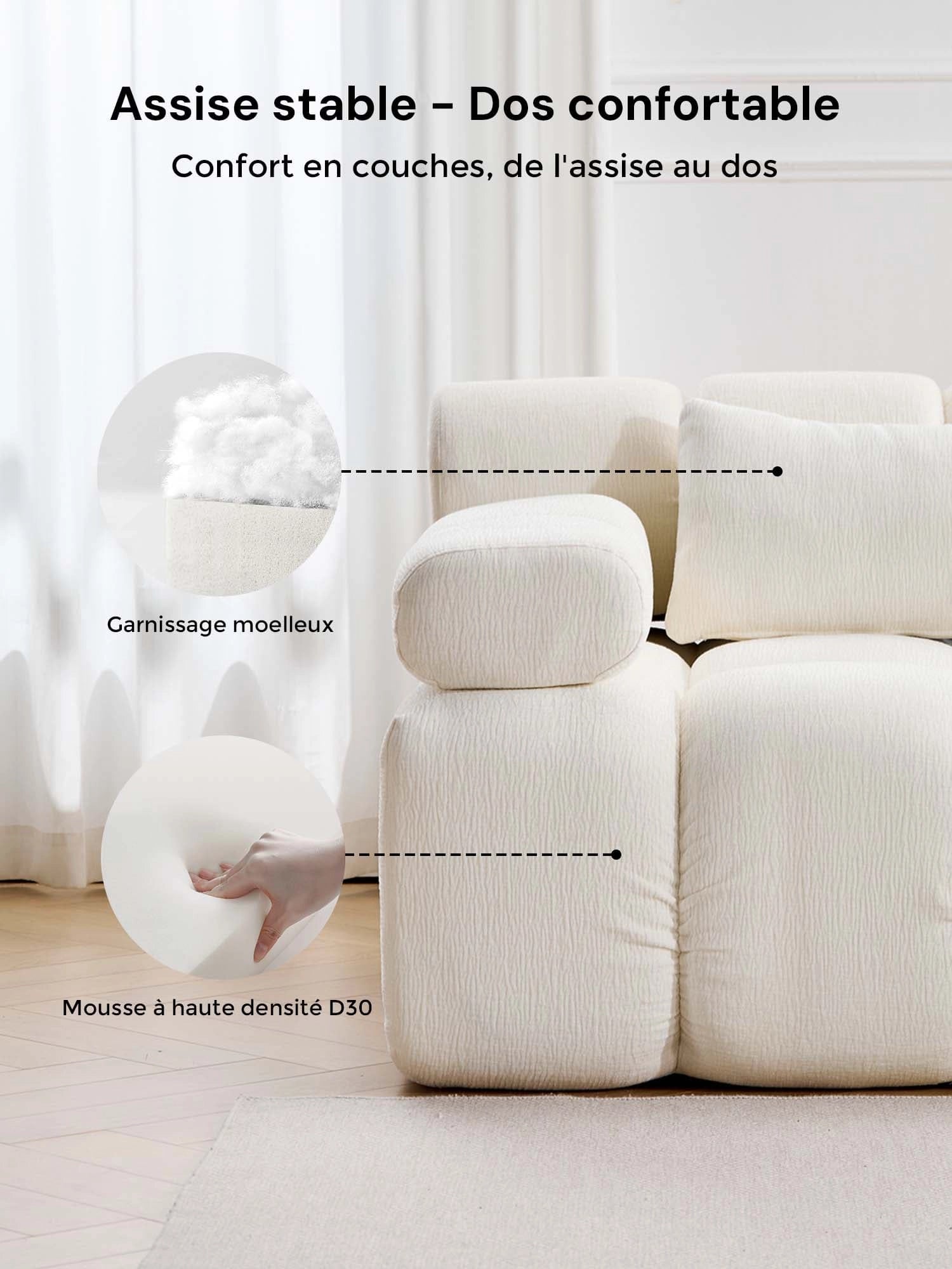 Dionysus Canapé Sectionnel Compressé Design de Luxe