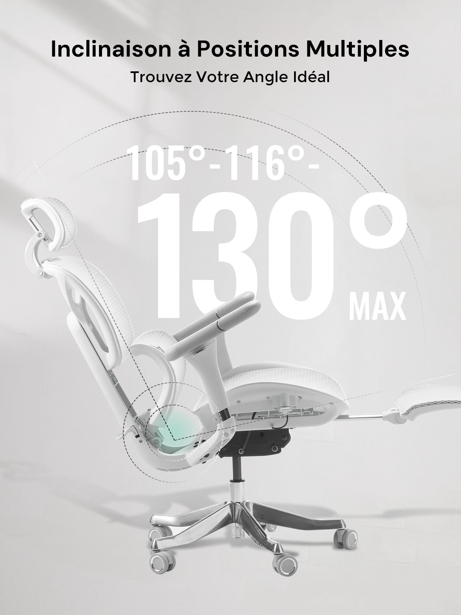 S9 Pro Chaise de bureau ergonomique avec réglage One-Touch