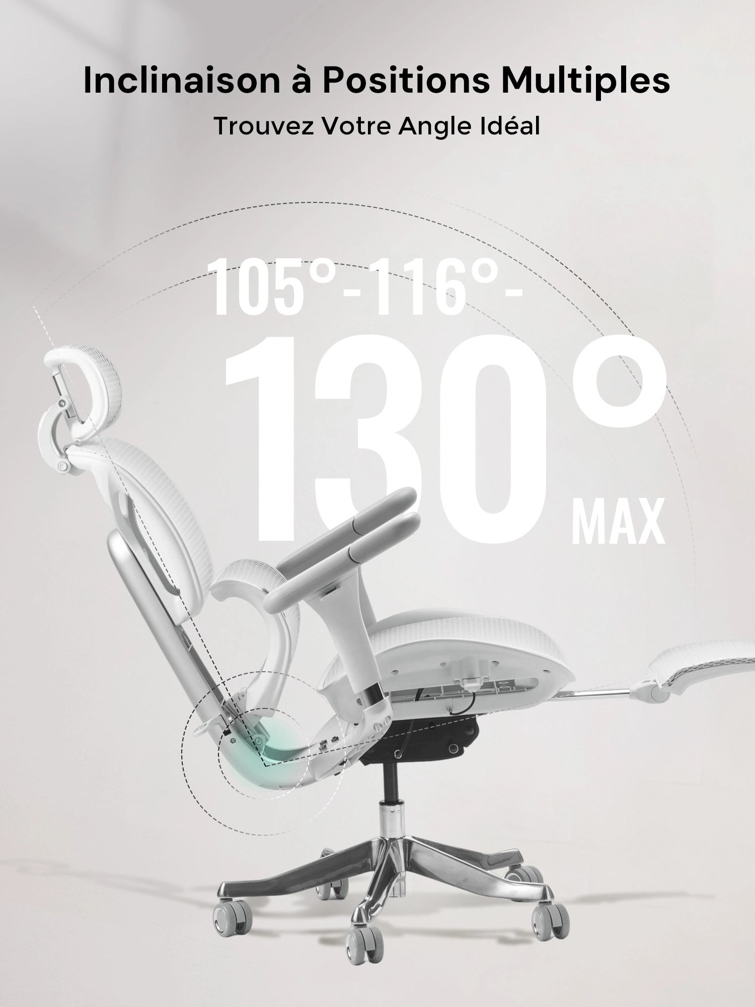 S9 Pro Chaise de bureau ergonomique avec réglage One-Touch
