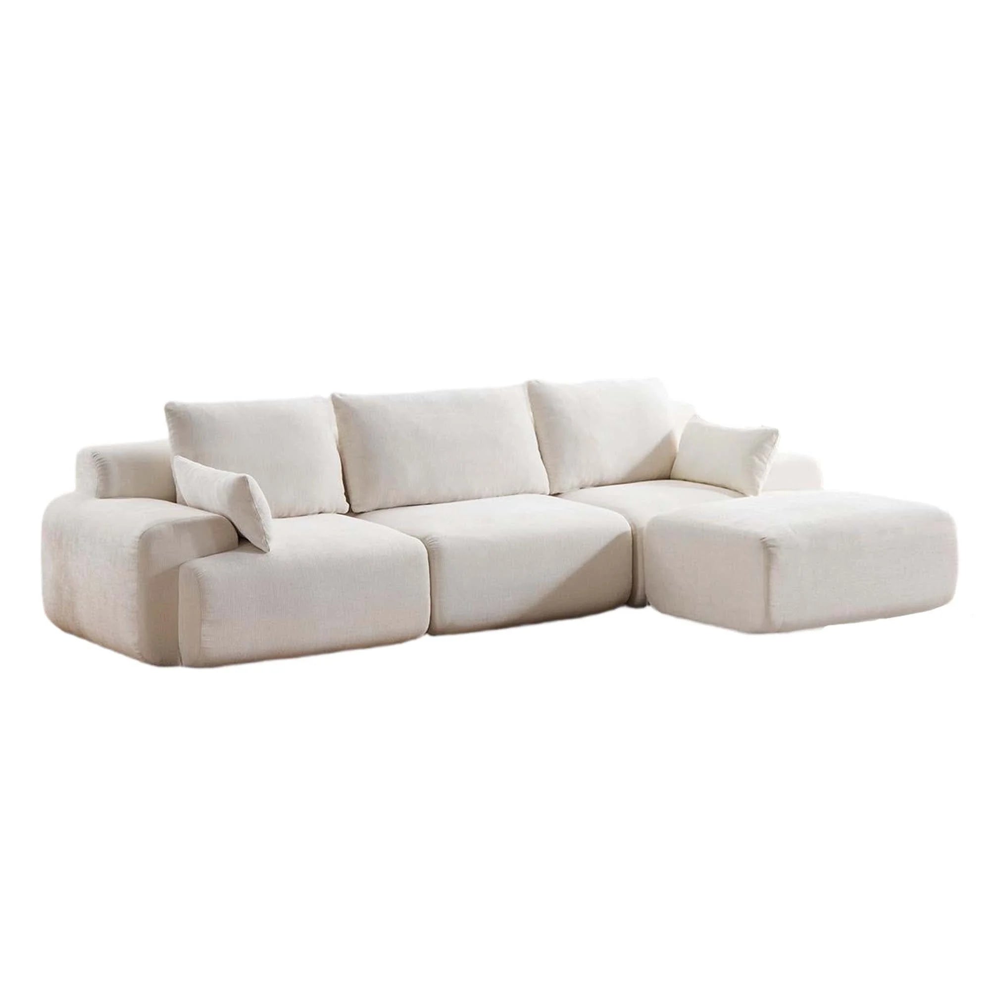 Zeus Canapé Sectionnel Compressé avec Pouf