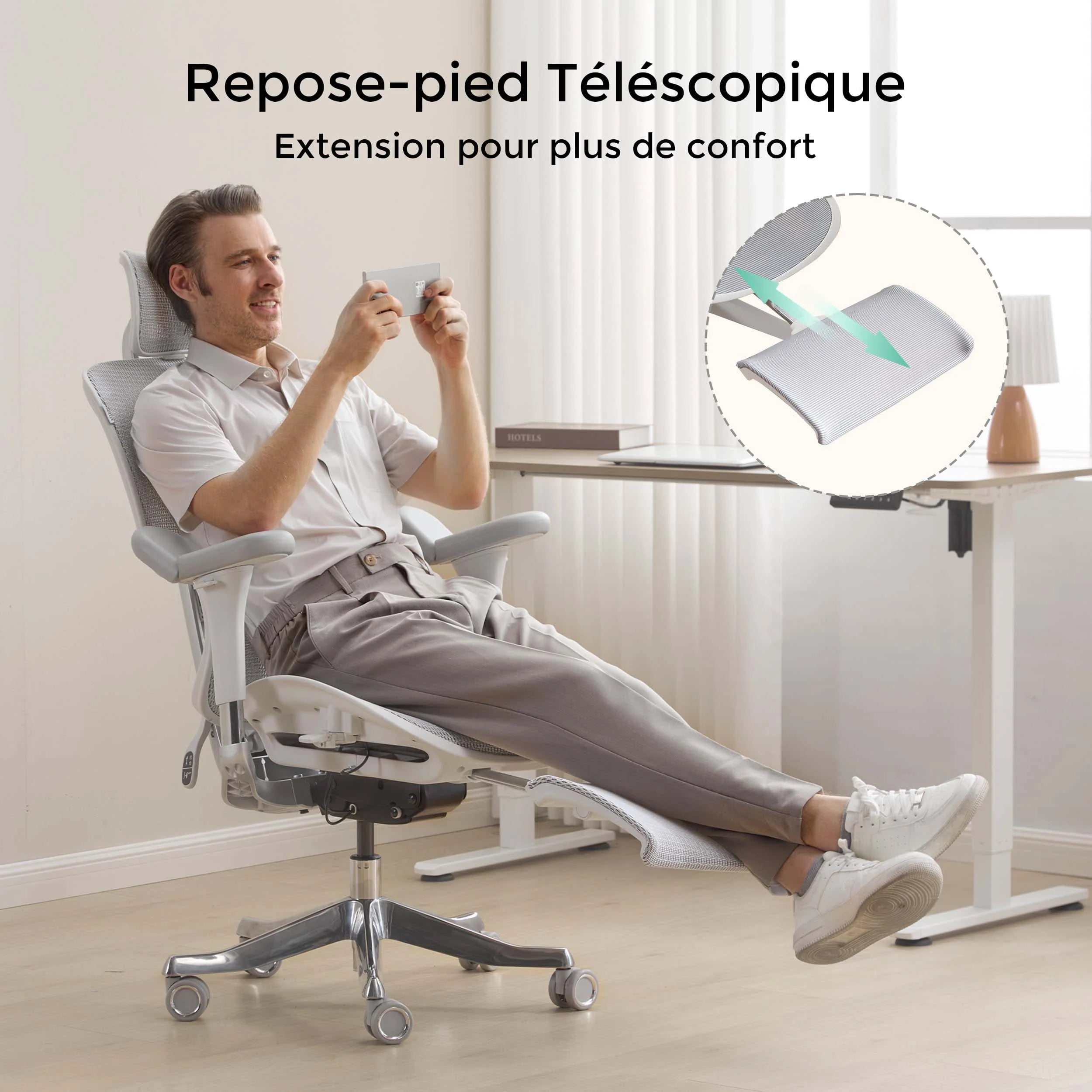 S9 Pro Chaise de bureau ergonomique avec réglage One-Touch