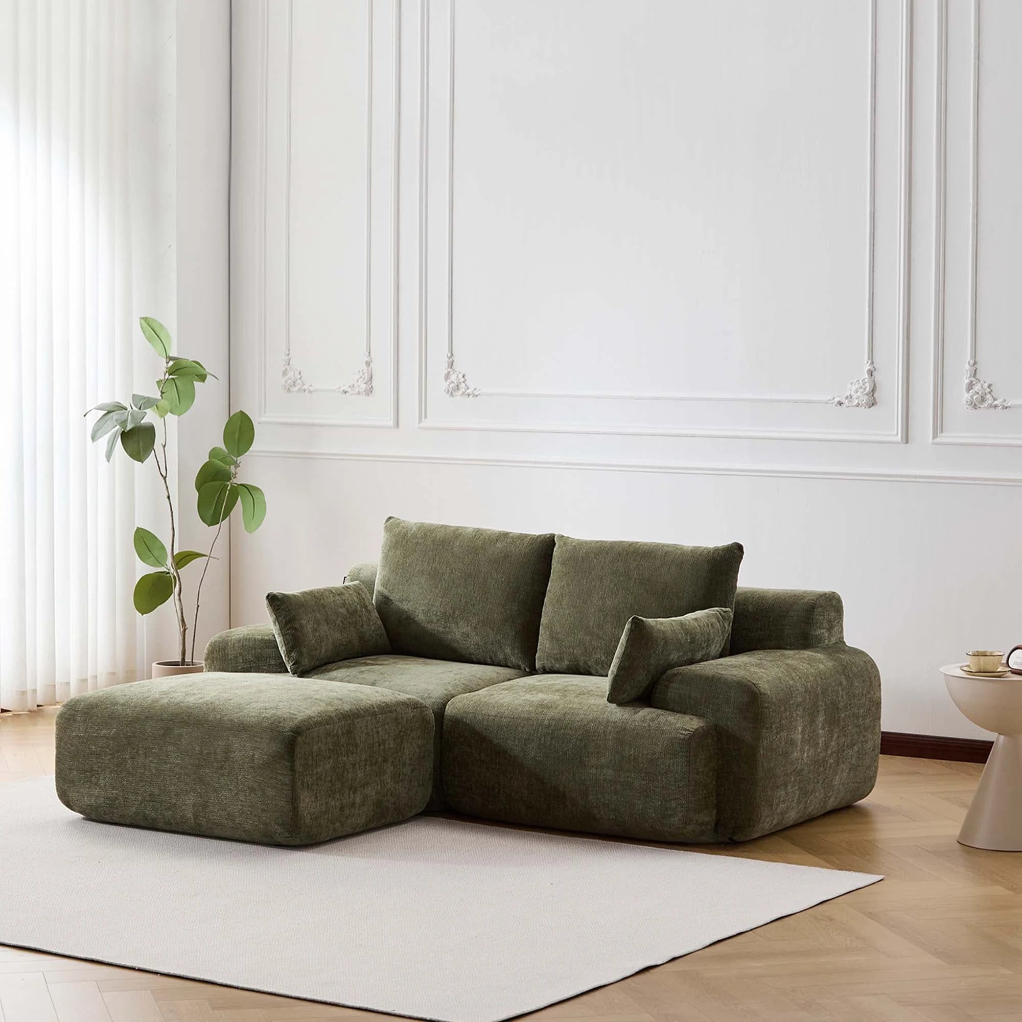Zeus Canapé Sectionnel Compressé 2 Places