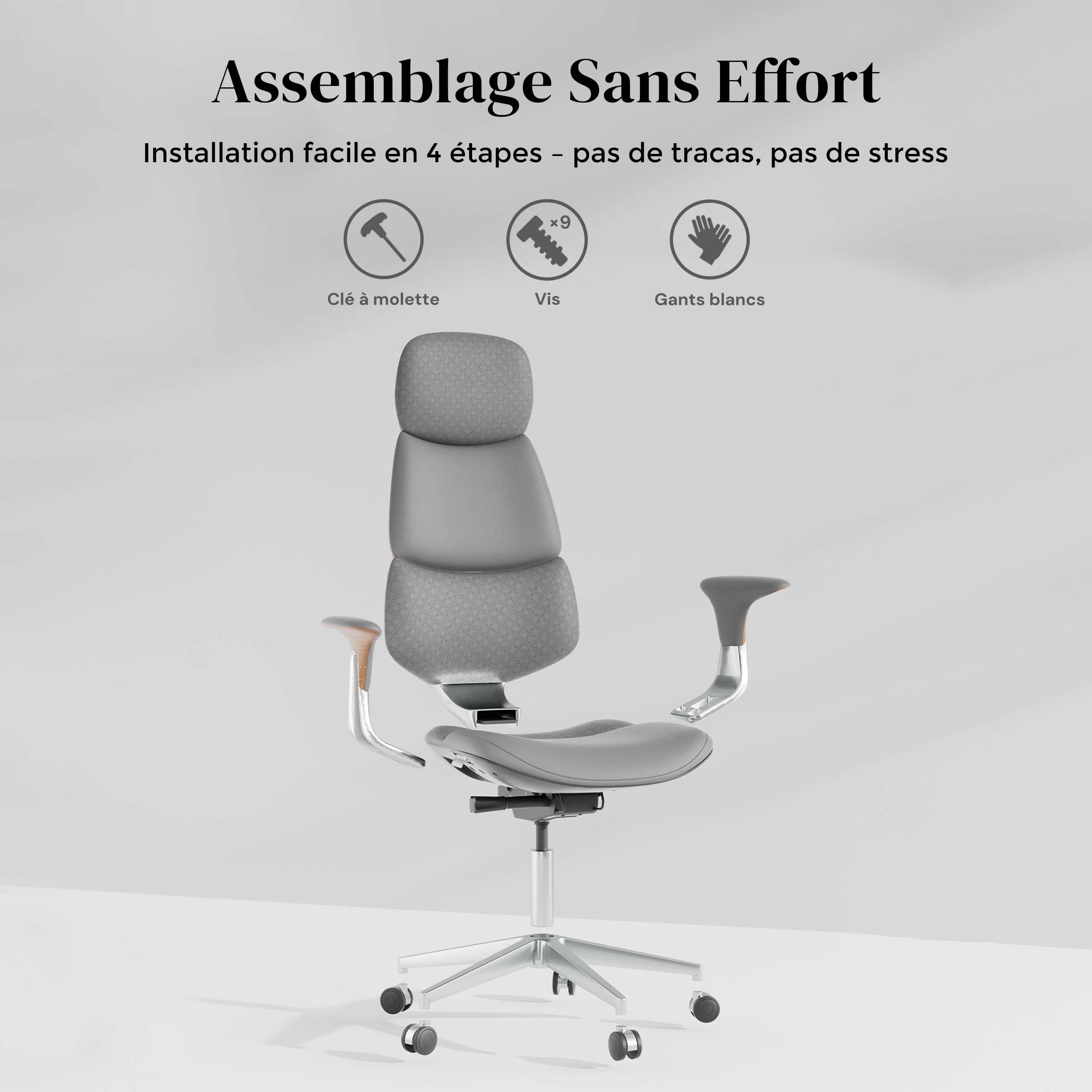 Nolan Chaise en Cuir avec Design Classique
