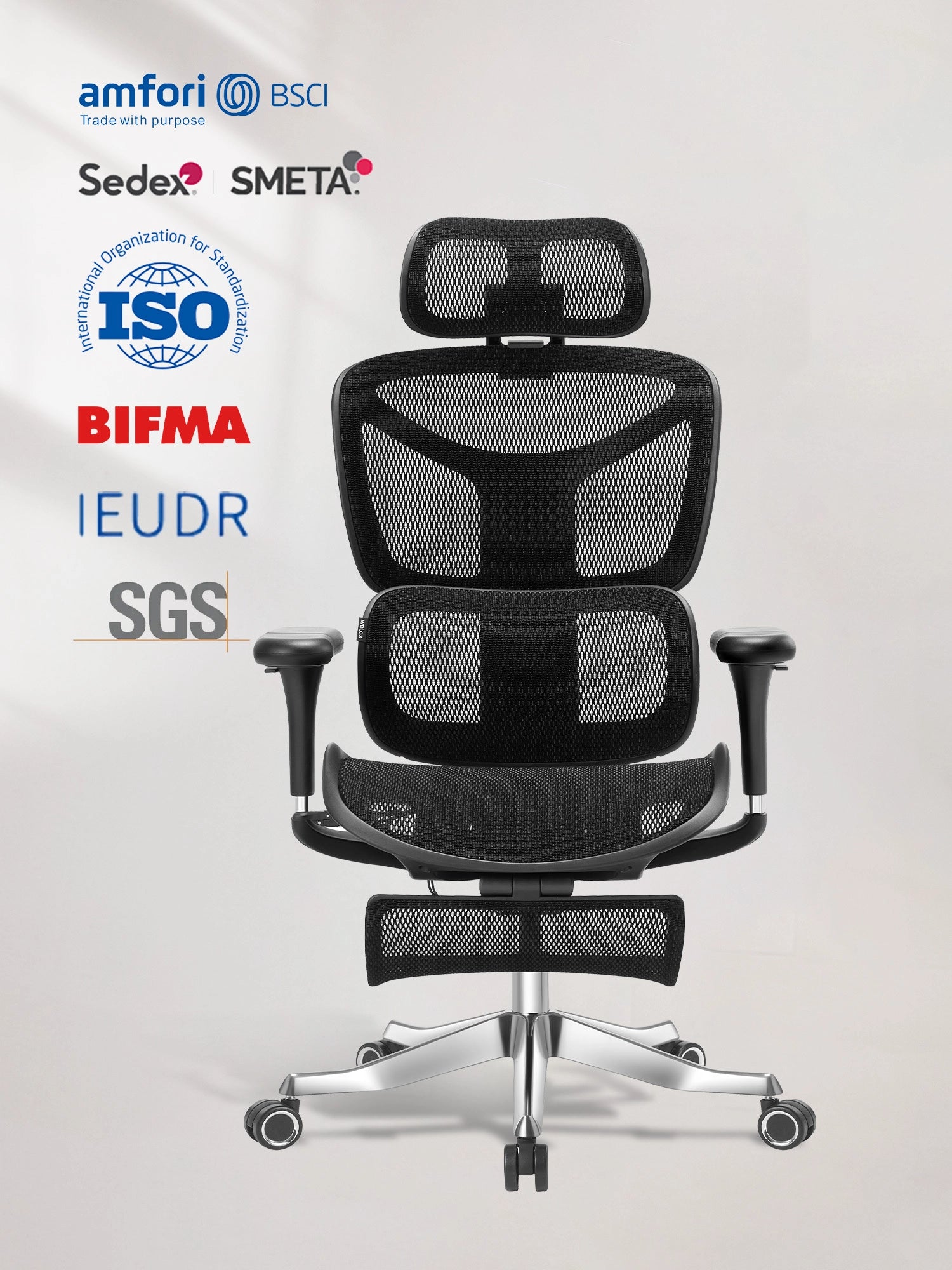 S9 Pro Chaise de bureau ergonomique avec réglage One-Touch