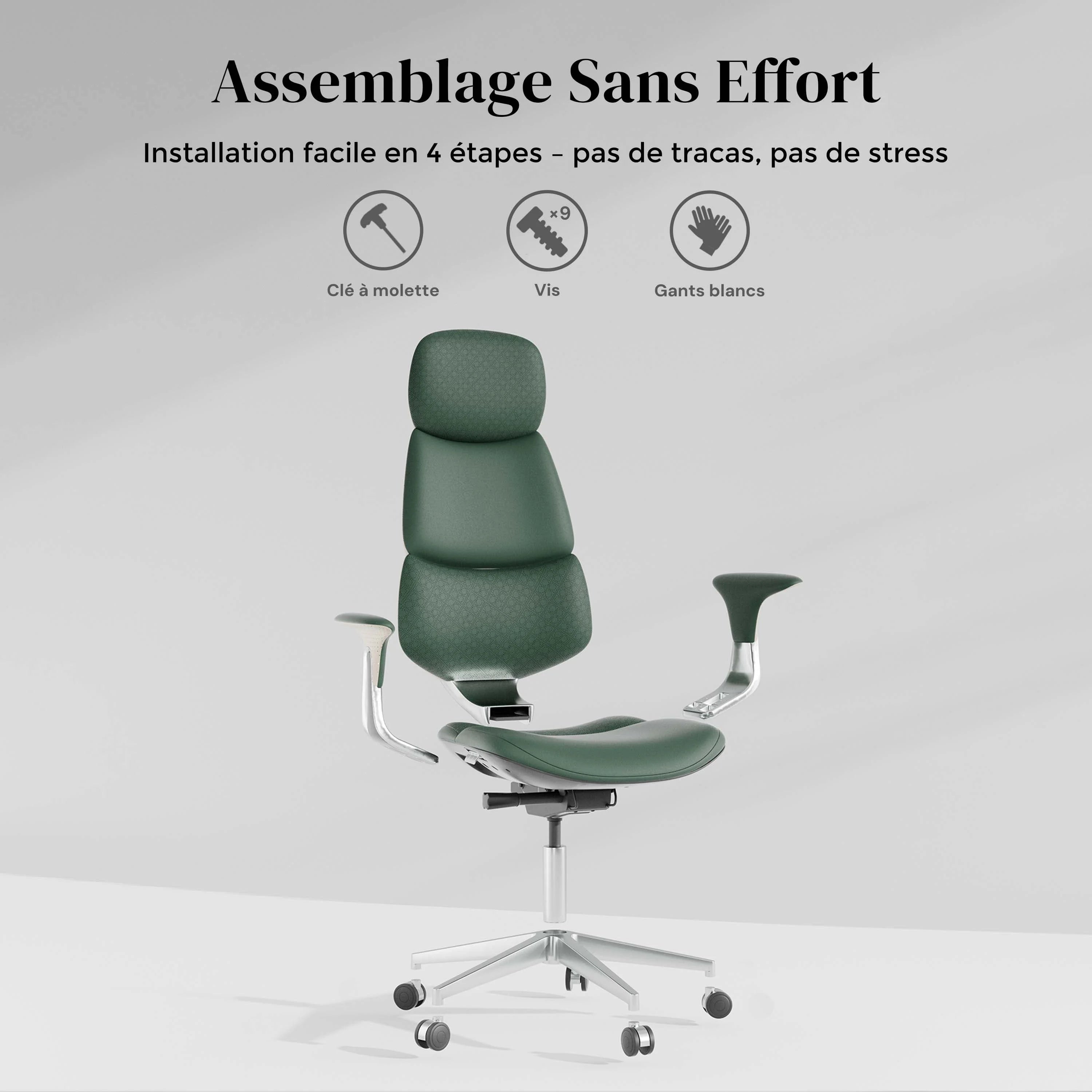 Nolan Chaise en Cuir avec Design Classique