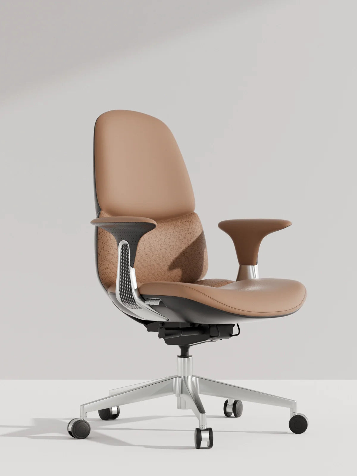 Nyla Chaise en Cuir Mi-Dossier avec Réglage Facile