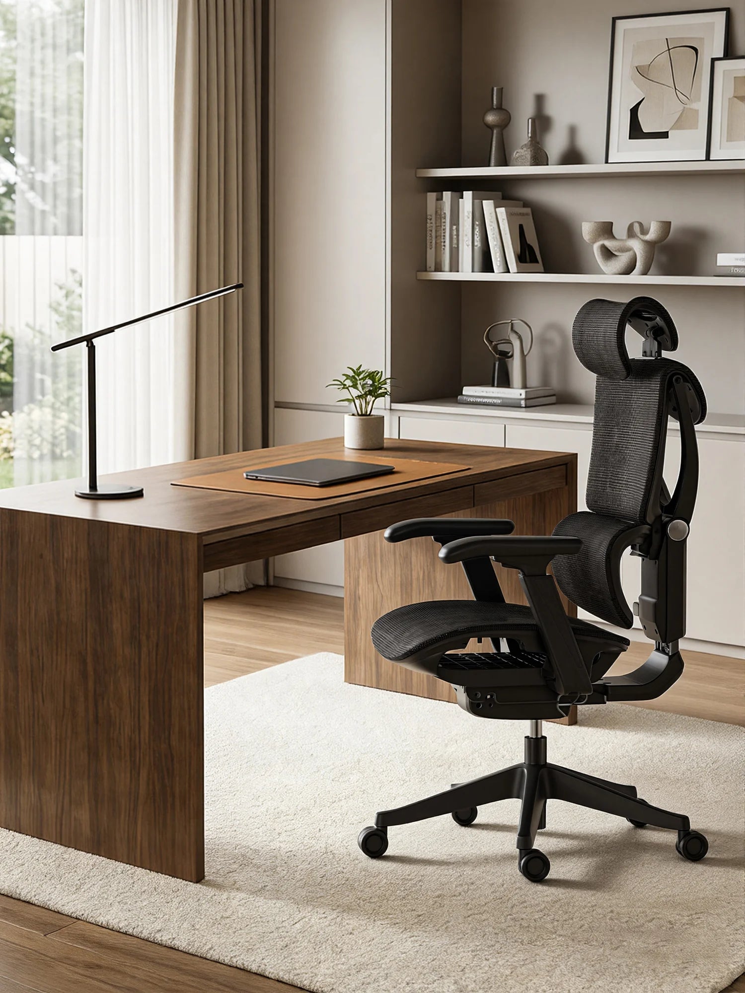 S7 Chaise de bureau ergonomique avec réglage à trois boutons