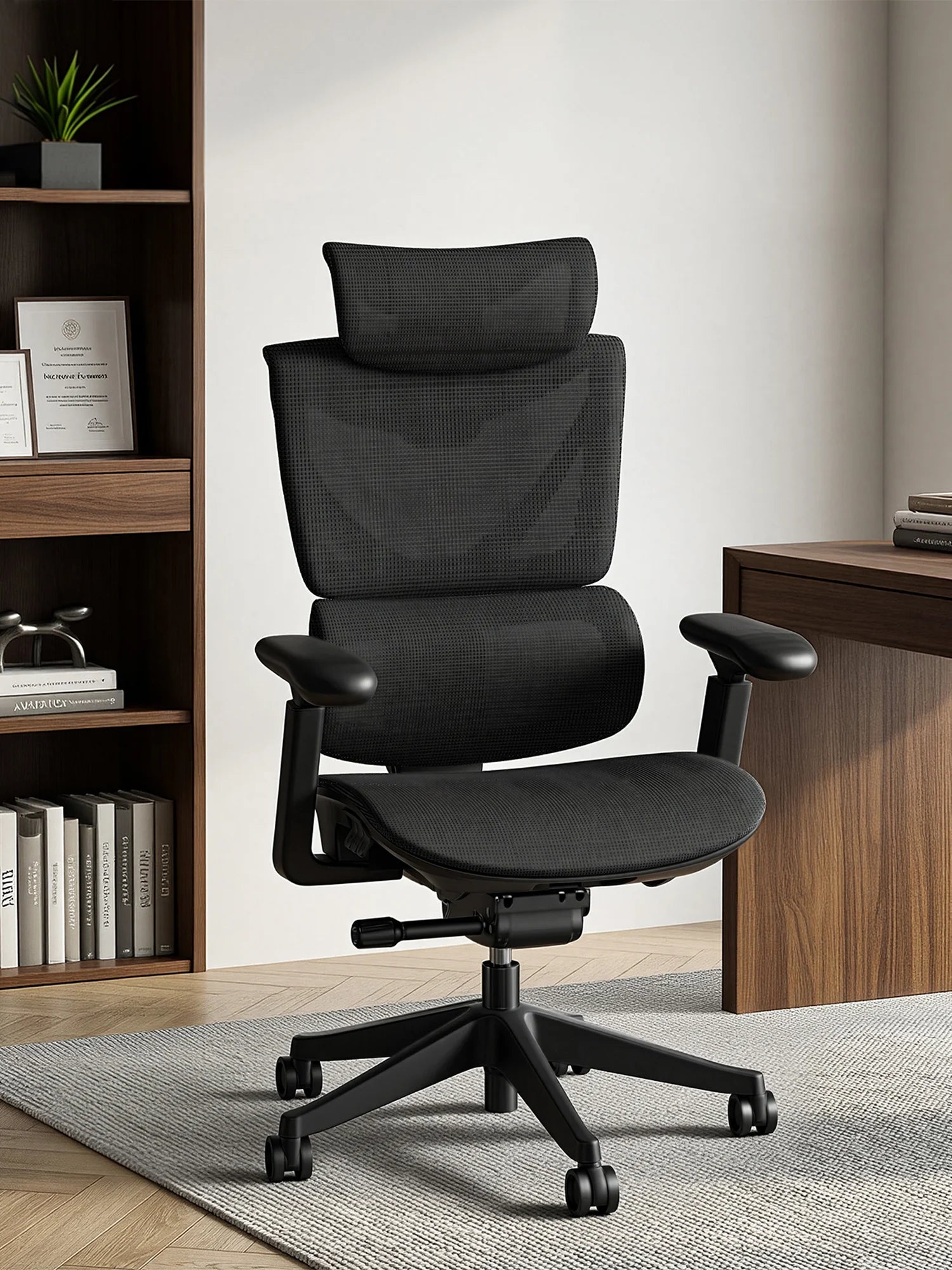 S7 Chaise de bureau ergonomique avec réglage à trois boutons