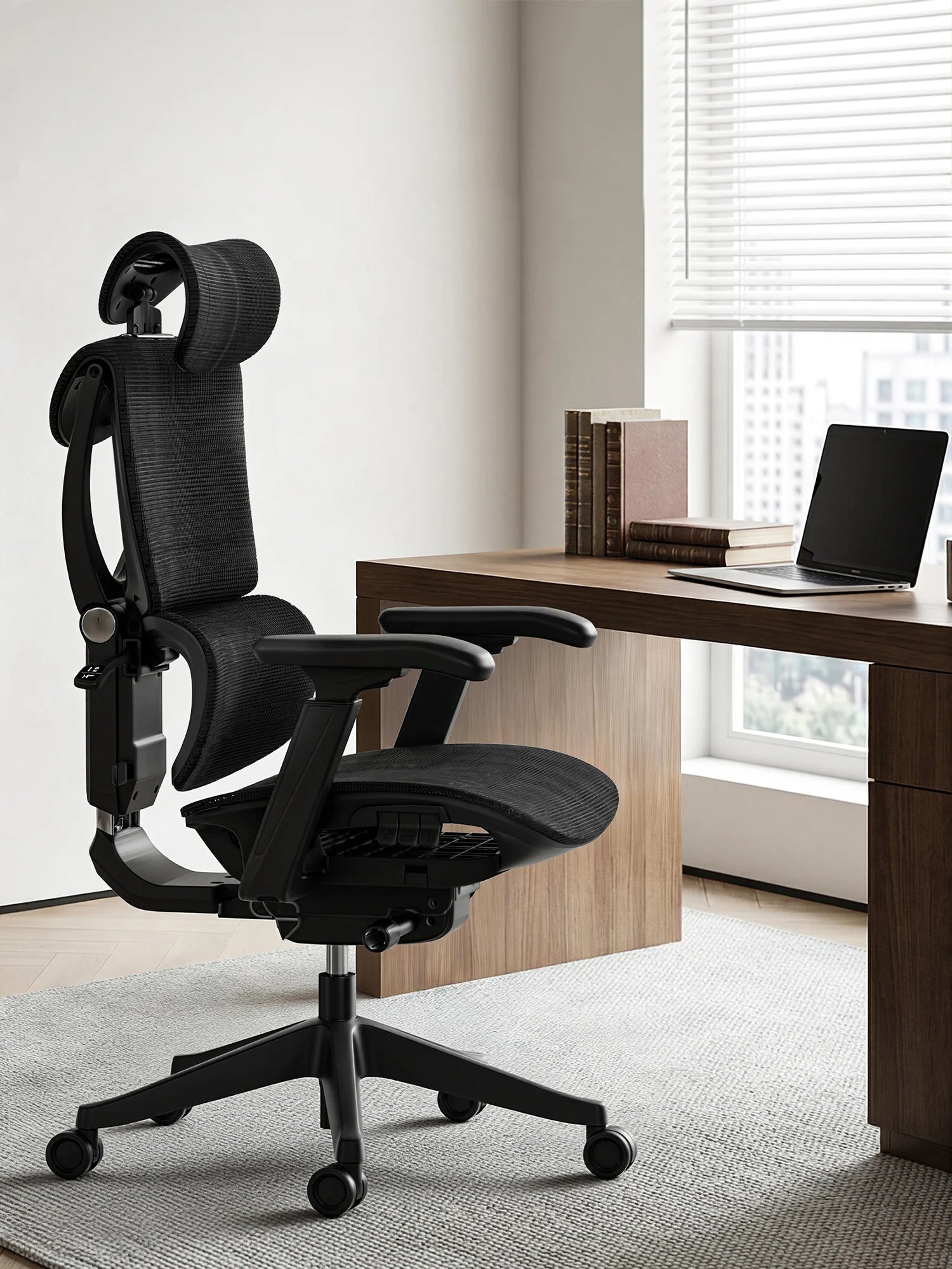 S7 Chaise de bureau ergonomique avec réglage à trois boutons