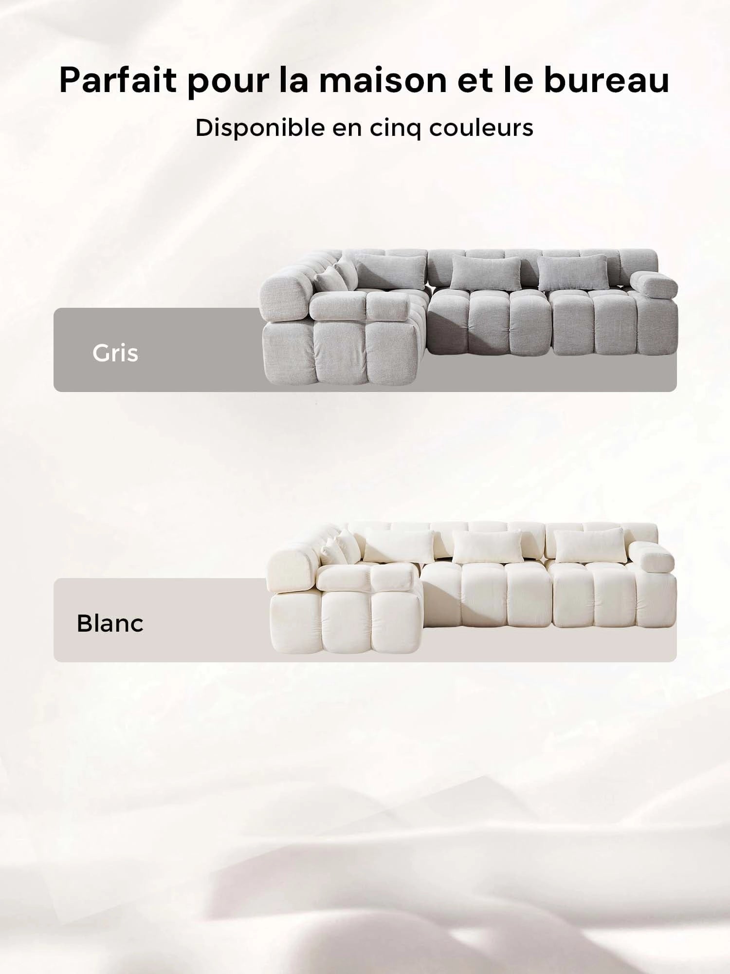 Dionysus Canapé Sectionnel Compressé Design de Luxe