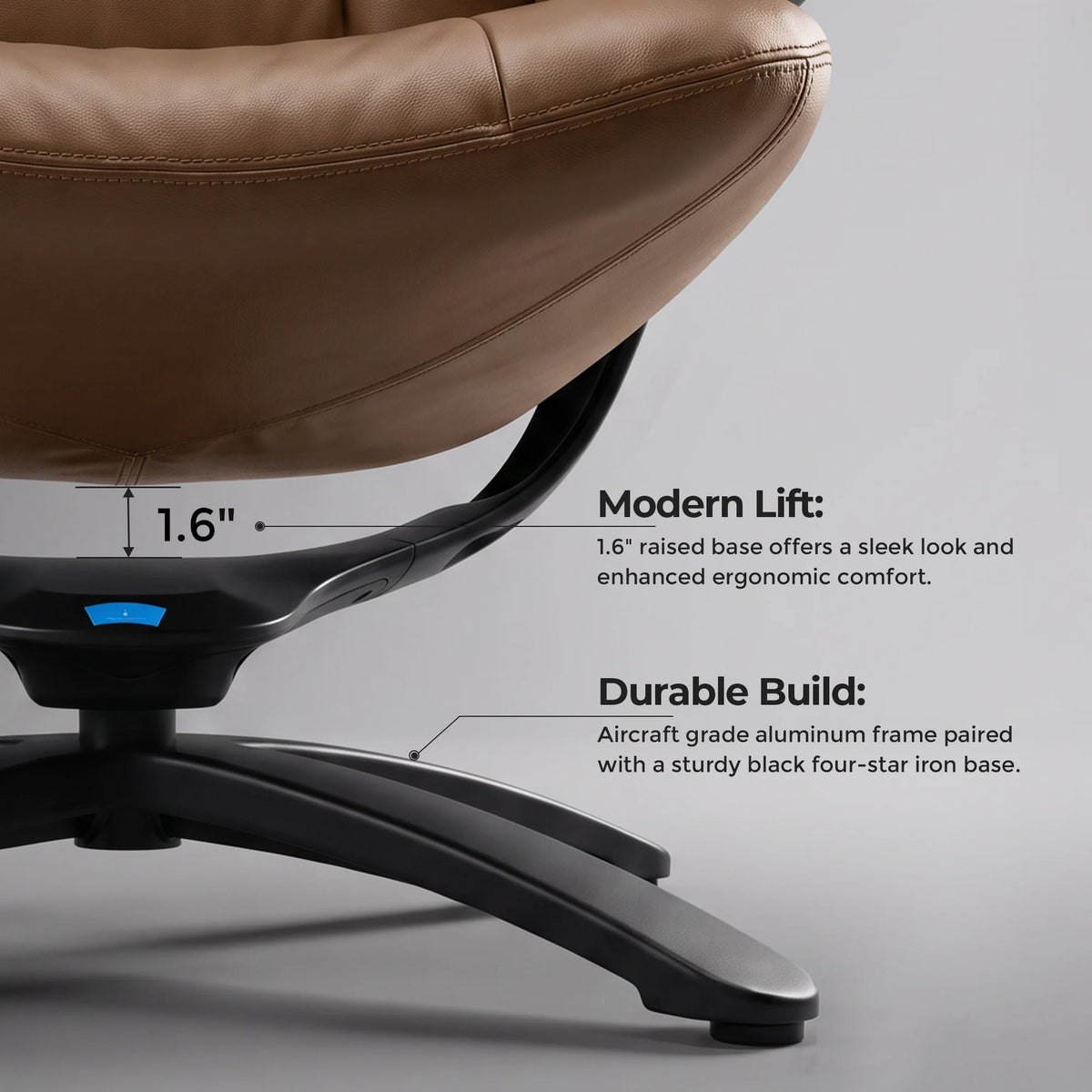 Mesa Fauteuil de détente avec repose-pieds