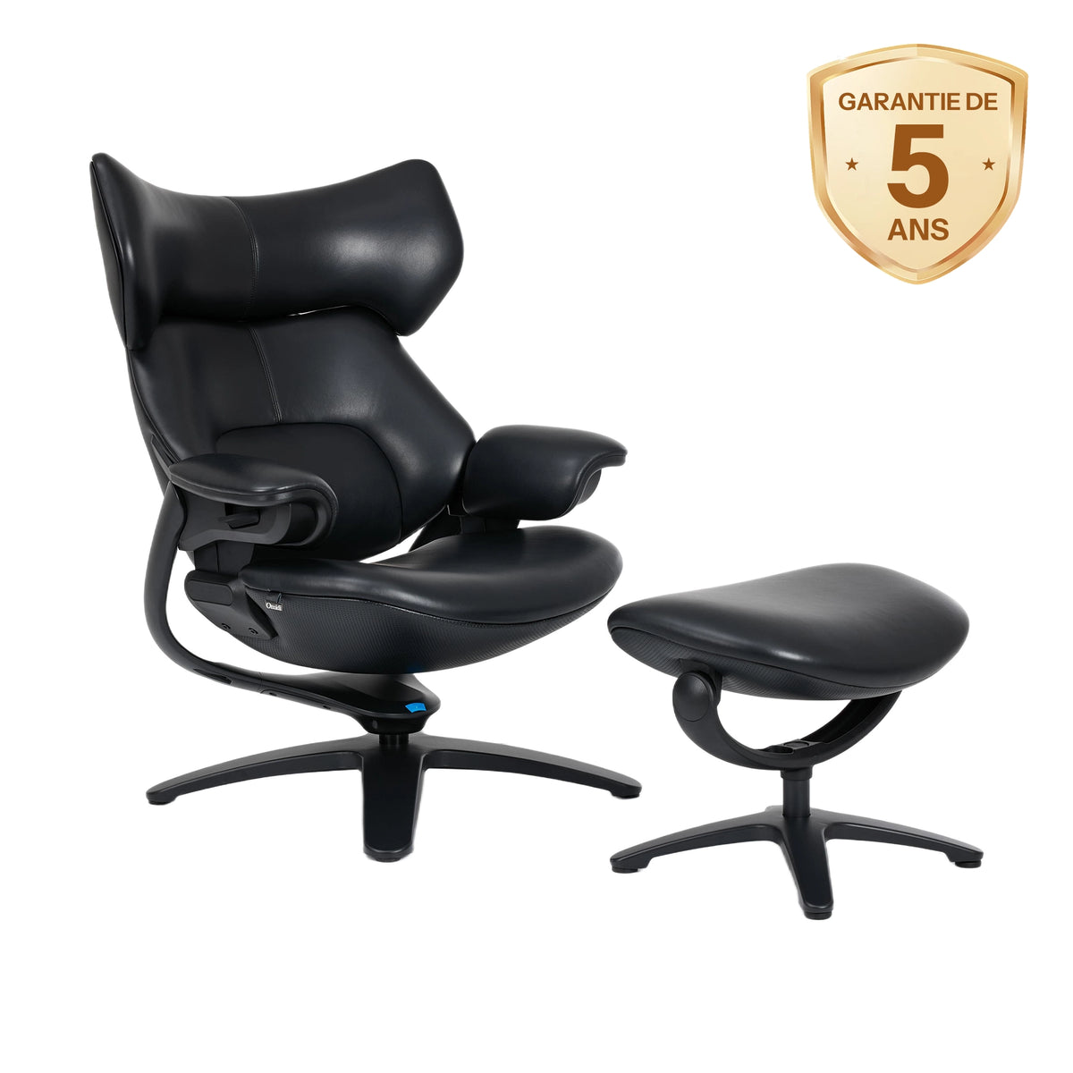 Miro Fauteuil de détente avec repose-pieds et appui-tête réglable