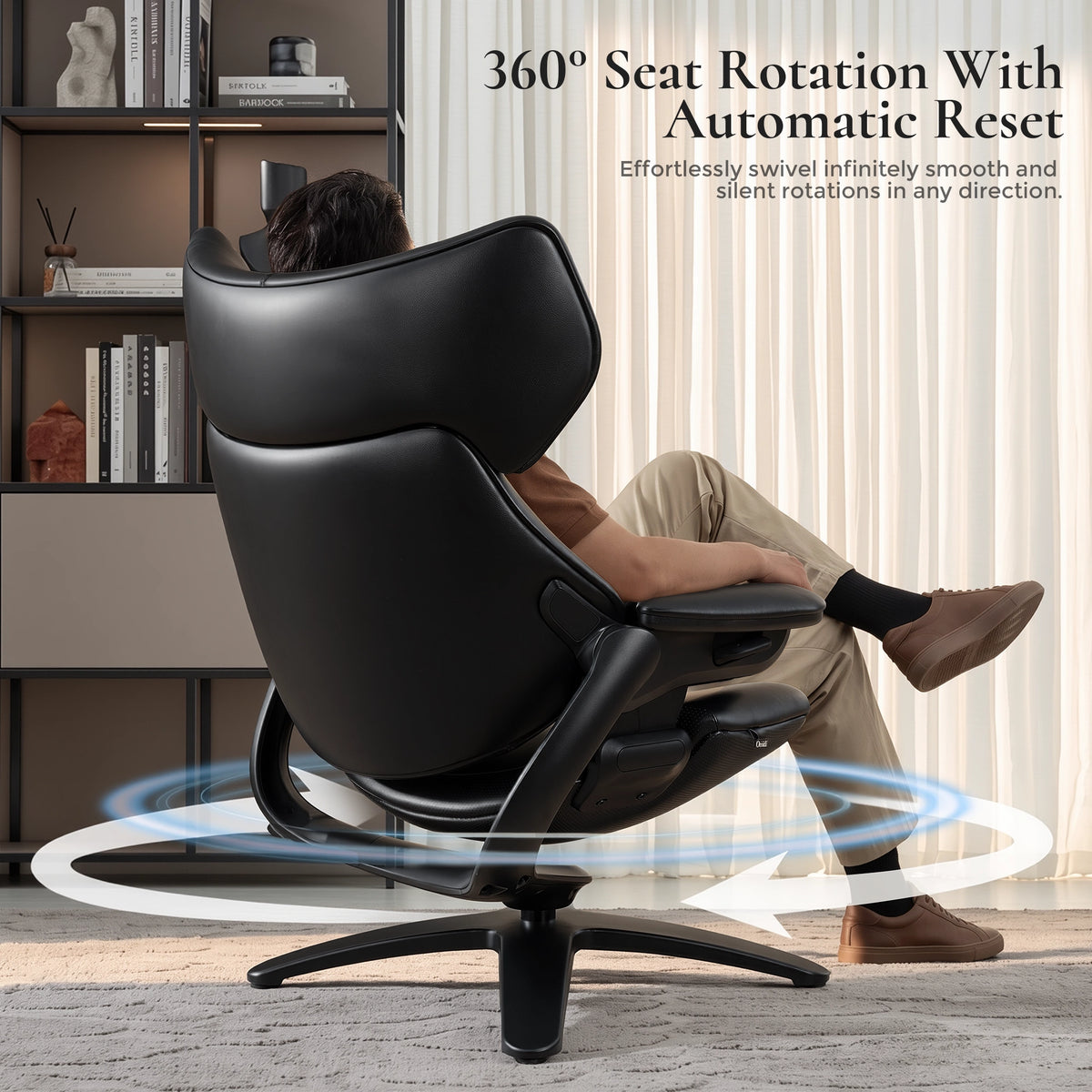 Miro Fauteuil de détente avec repose-pieds et appui-tête réglable