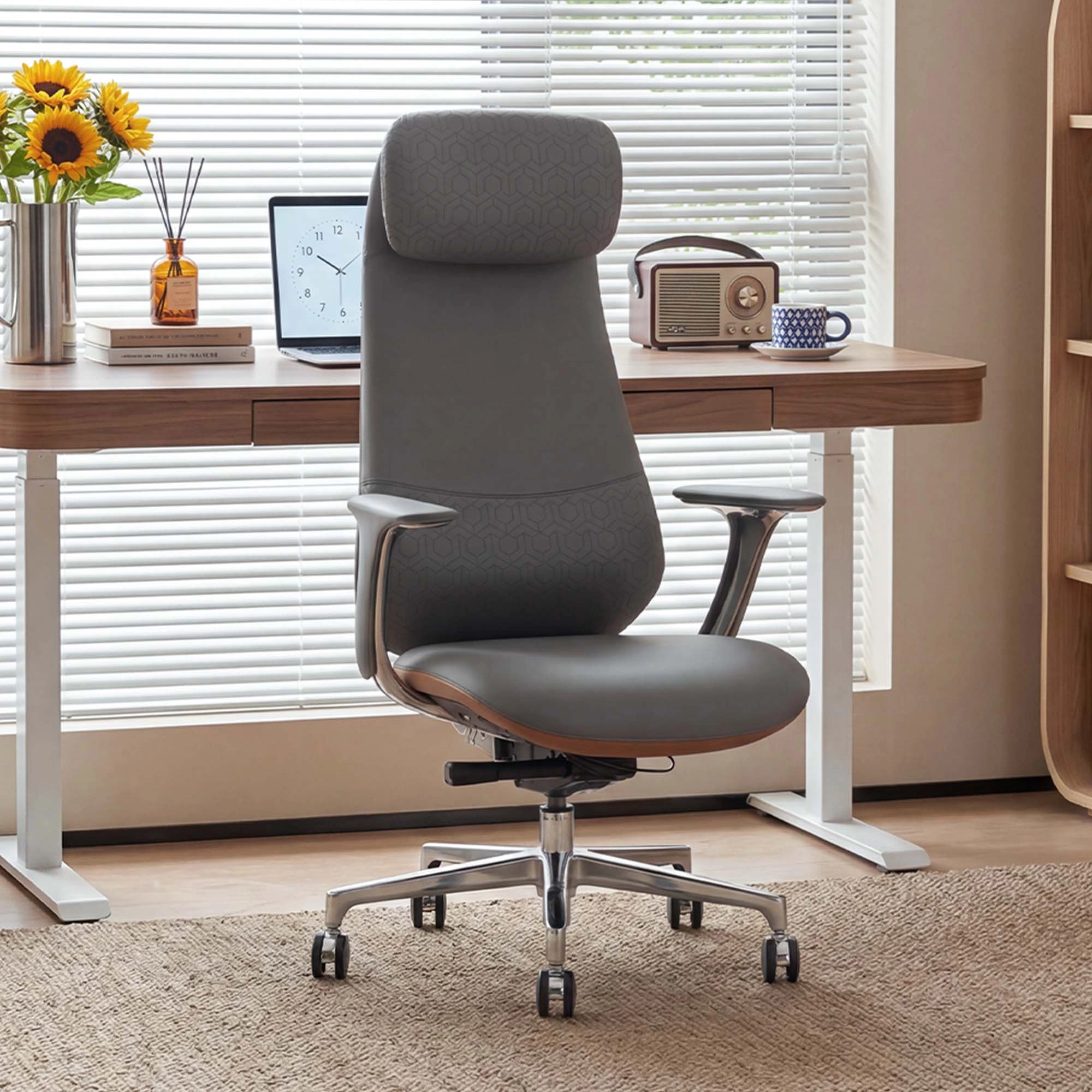 Neta Chaise en Cuir Premium avec Appuie-tête