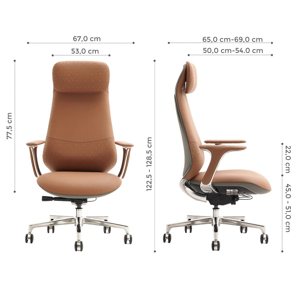 Nyla Chaise en Cuir avec Réglage Facile
