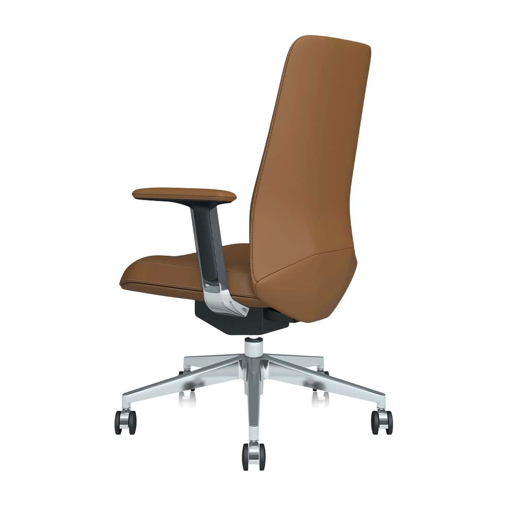 Neris Chaise de Bureau en Cuir Mi-Dossier avec Meilleur Rapport Qualité-Prix