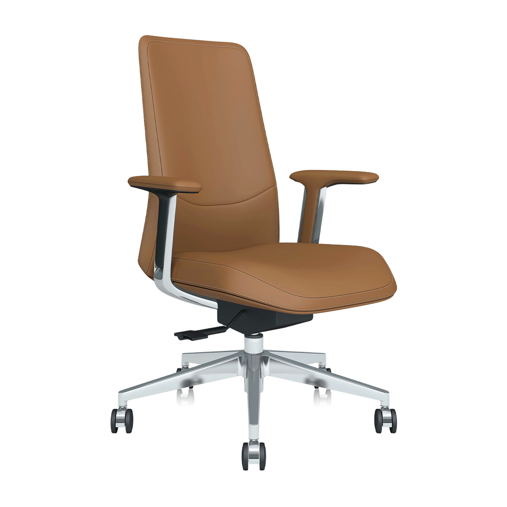 Neris Chaise de Bureau en Cuir Mi-Dossier avec Meilleur Rapport Qualité-Prix