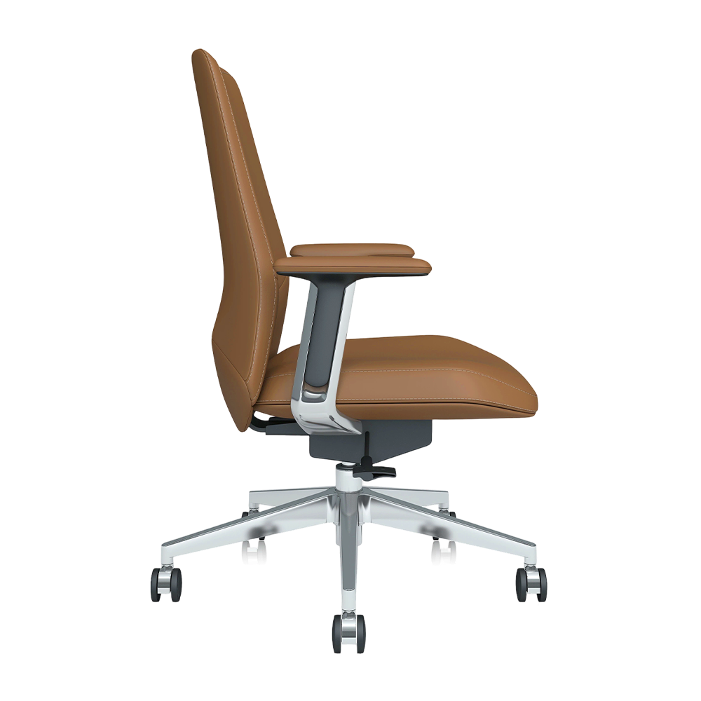 Neris Chaise de Bureau en Cuir Mi-Dossier avec Meilleur Rapport Qualité-Prix