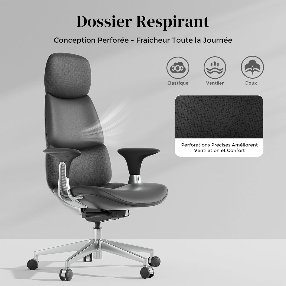 Nyla Chaise en Cuir avec Réglage Facile