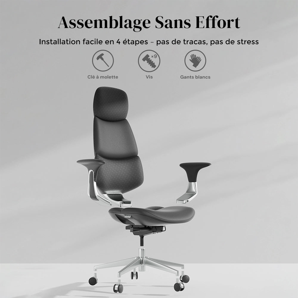 Nyla Chaise en Cuir avec Réglage Facile