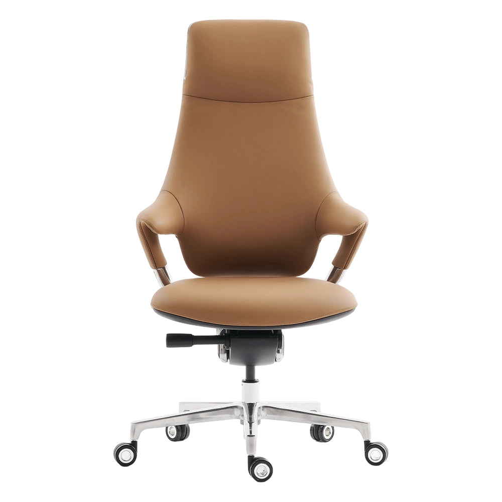 Nigel Chaise en Cuir Premium avec Assise Confortable