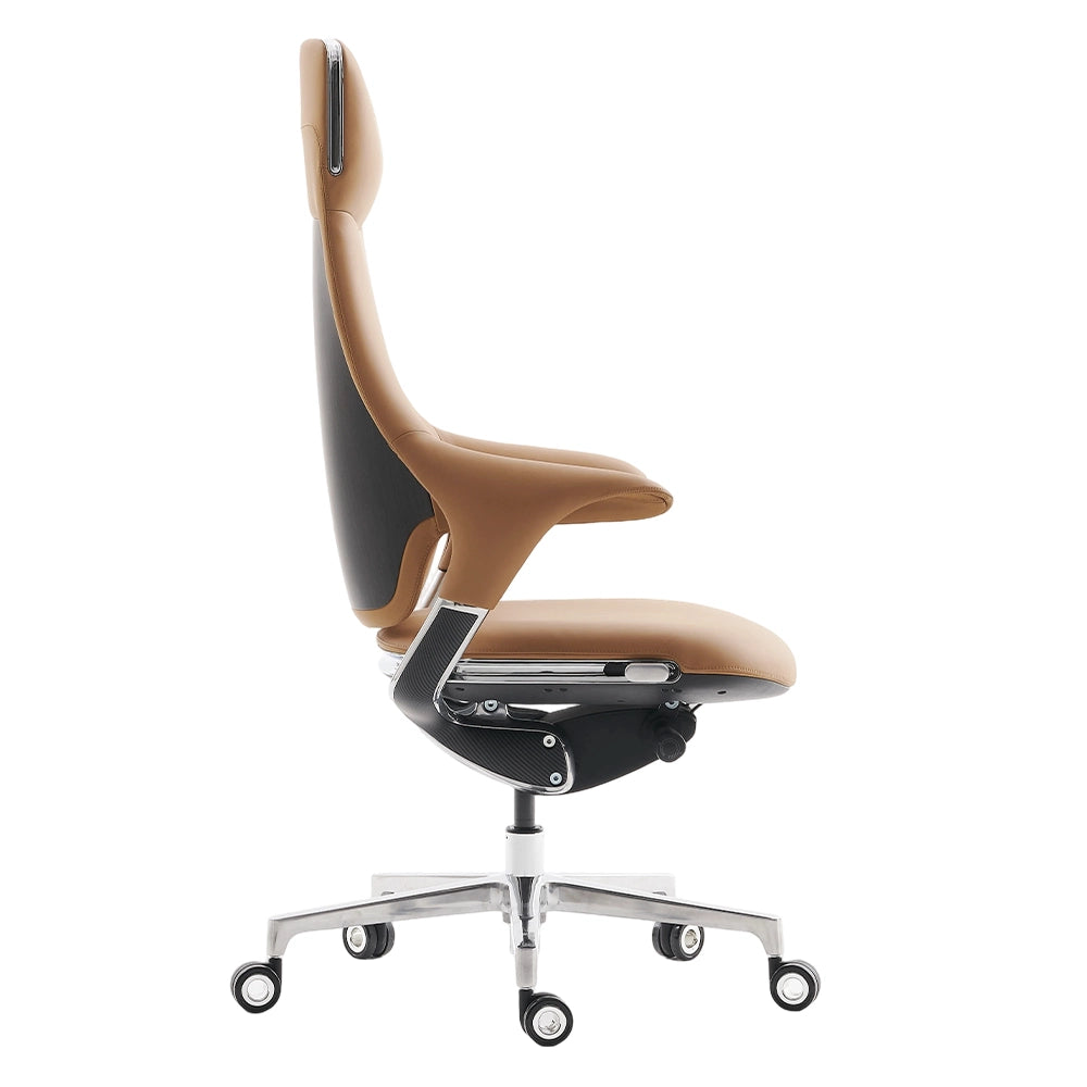 Nigel Chaise en Cuir Premium avec Assise Confortable