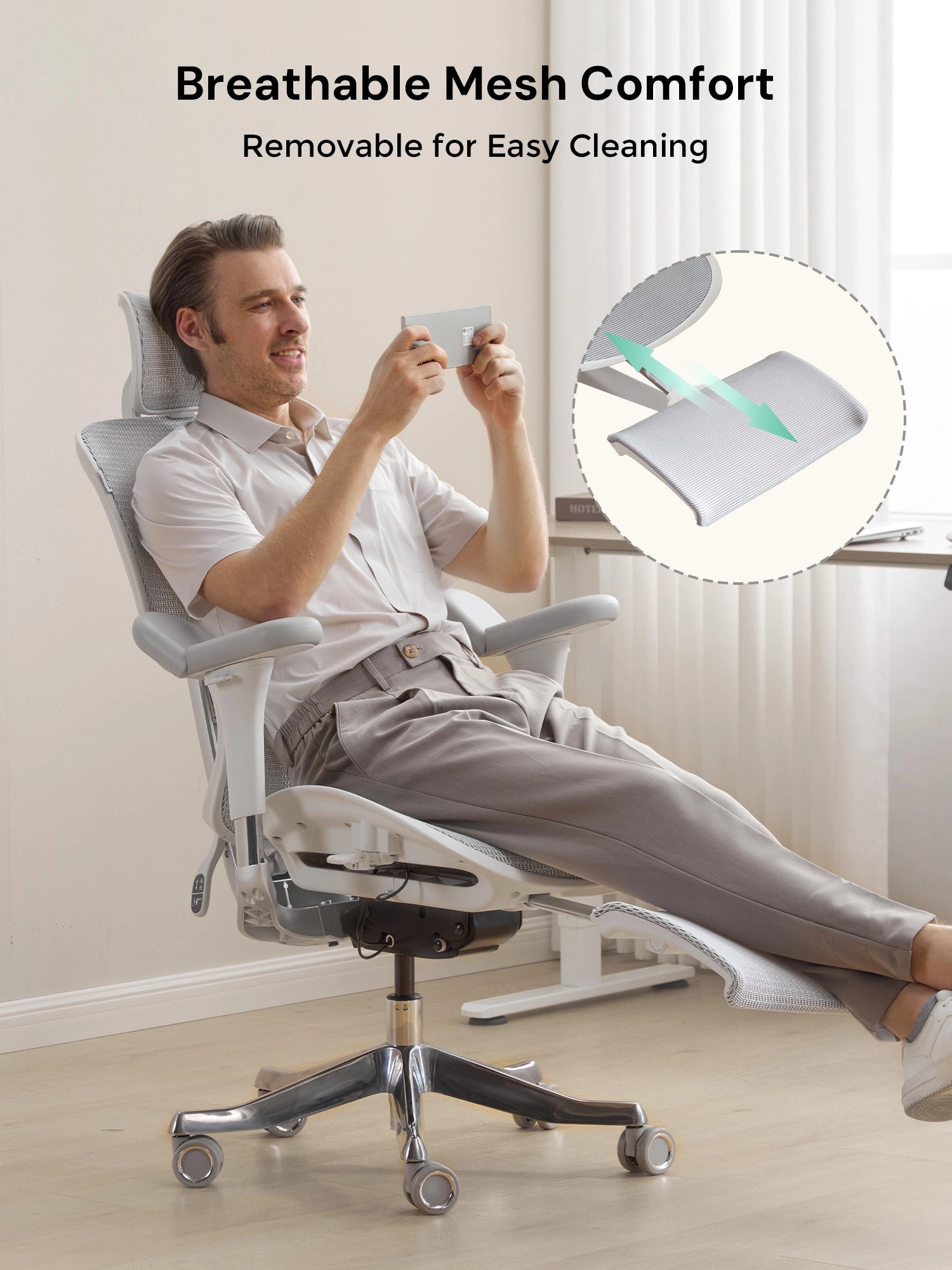 S9 Pro Chaise de bureau ergonomique avec réglage One-Touch