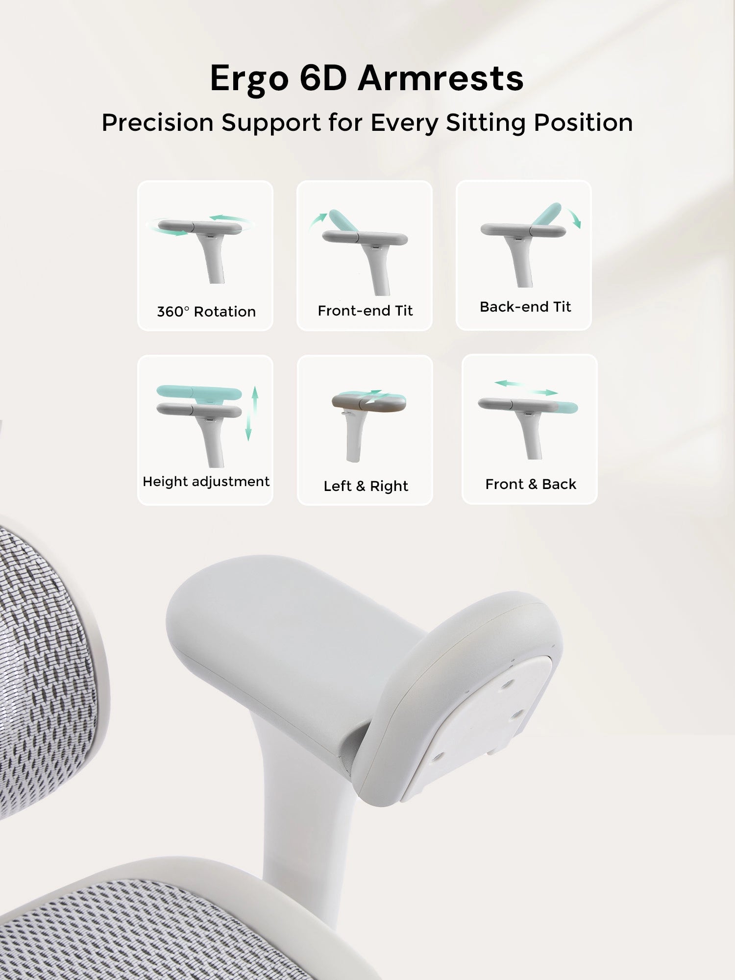 S9 Pro Chaise de bureau ergonomique avec réglage One-Touch