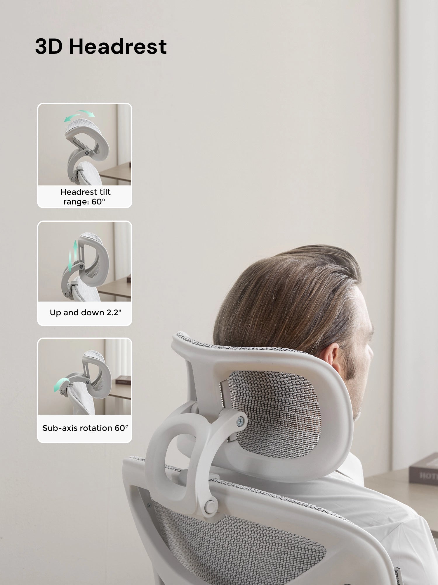 S9 Pro Chaise de bureau ergonomique avec réglage One-Touch