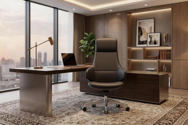 Comment créer un bureau à domicile de luxe avec un fauteuil de direction en cuir