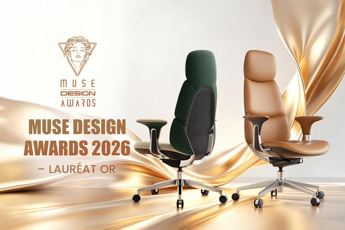 Le fauteuil en cuir Nyla remporte le MUSE Design Gold Award : une nouvelle référence du siège de direction