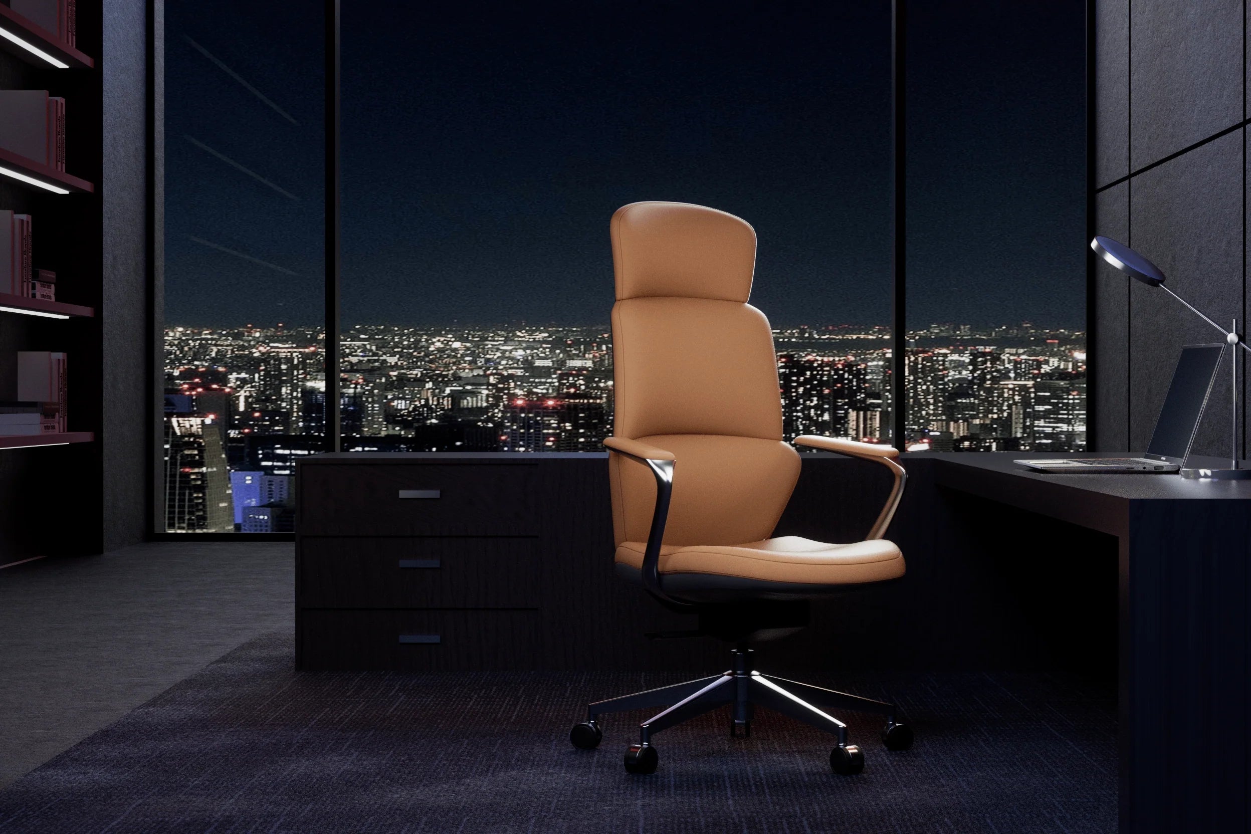 Fauteuil Exécutif Nolan : Le Luxe Élégant pour les Leaders Modernes