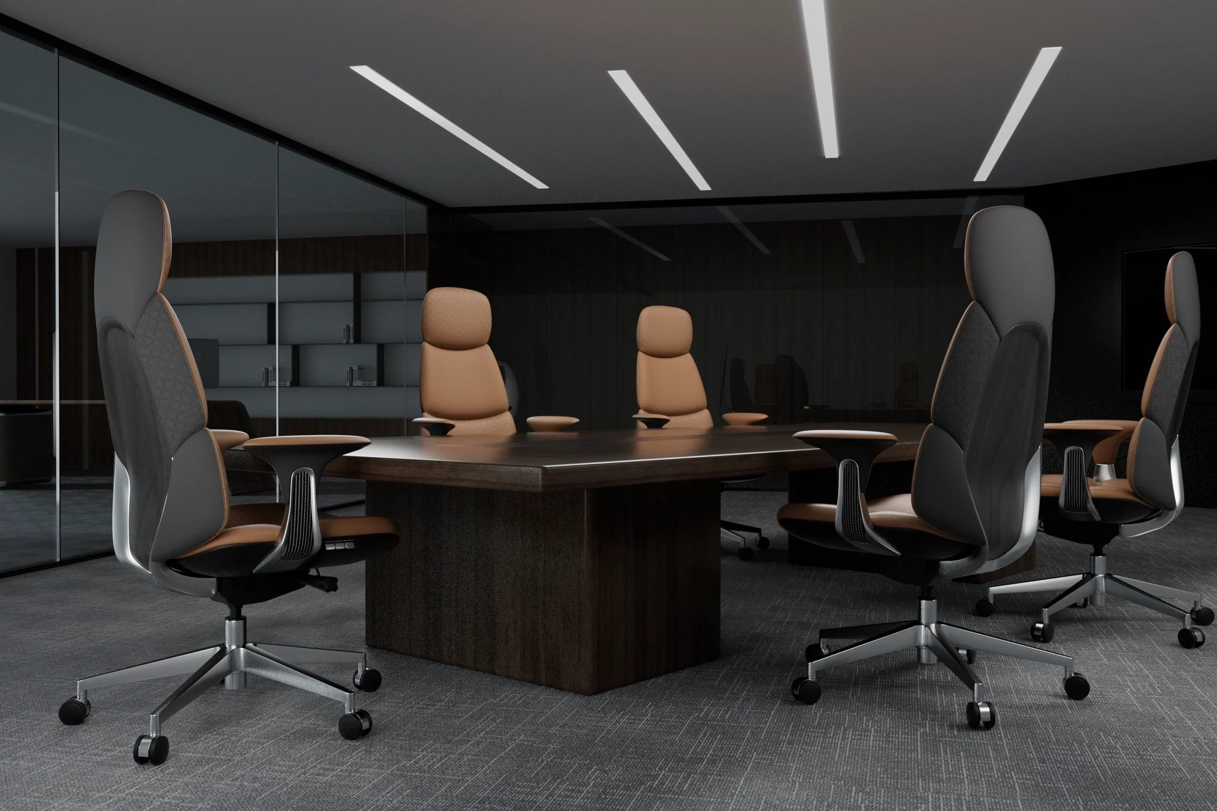 Chaise Exécutive Nyla : Confort Sophistiqué pour le Professionnel Moderne