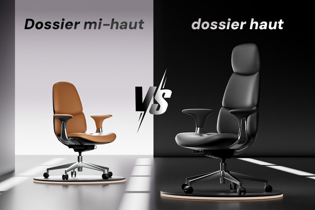 Chaise en cuir Mid-Back vs High-Back : laquelle vous convient ?