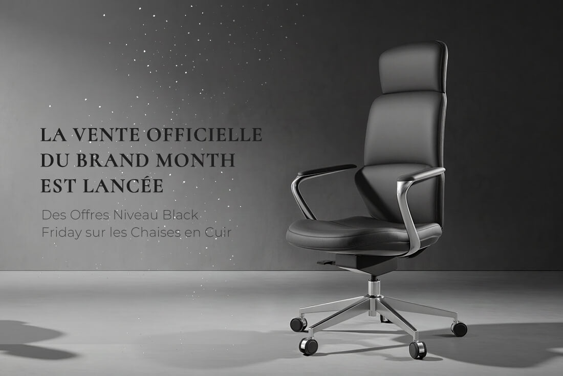 Brand Month Sale : Des fauteuils de bureau en cuir premium à des prix dignes du Black Friday