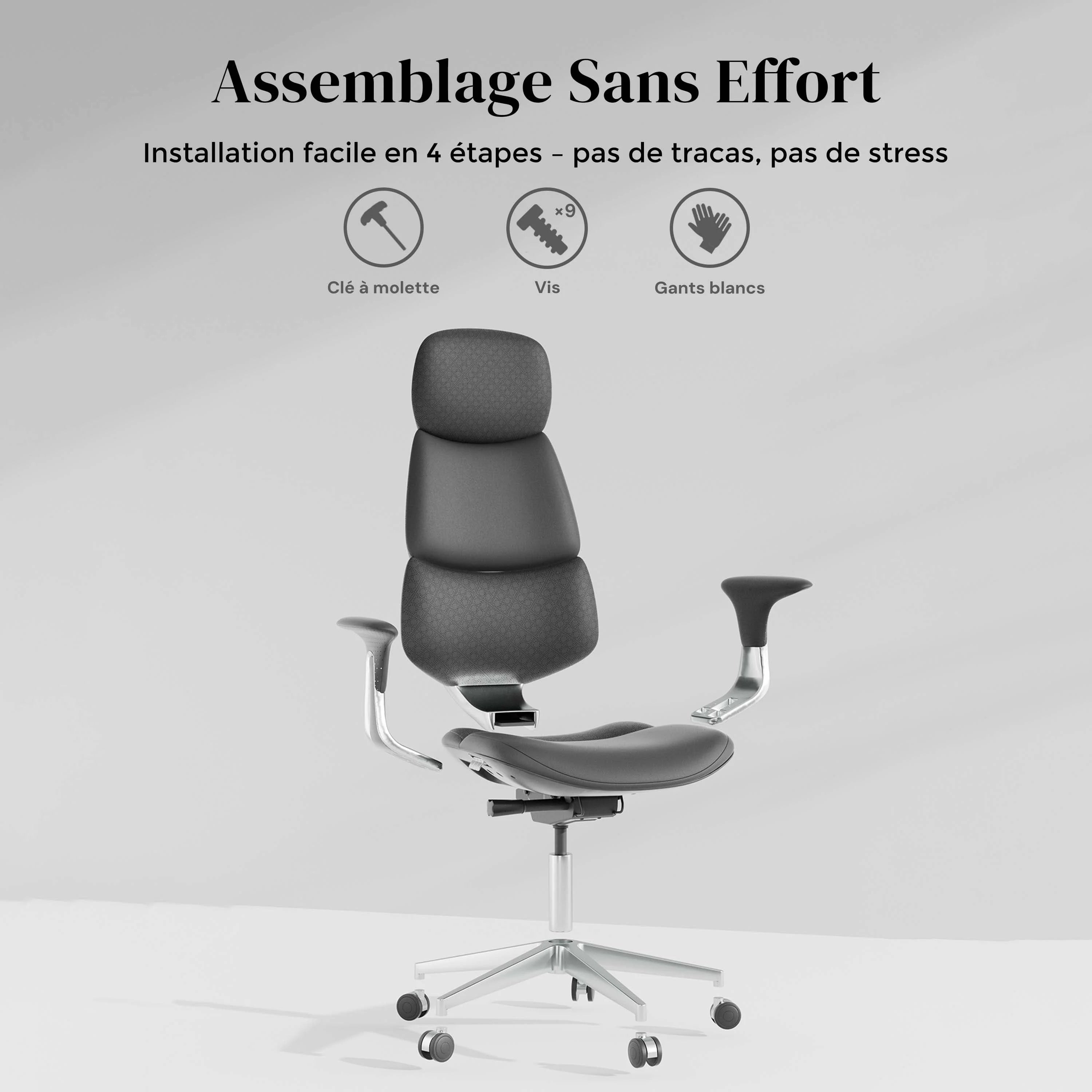 Nolan Chaise en Cuir avec Design Classique