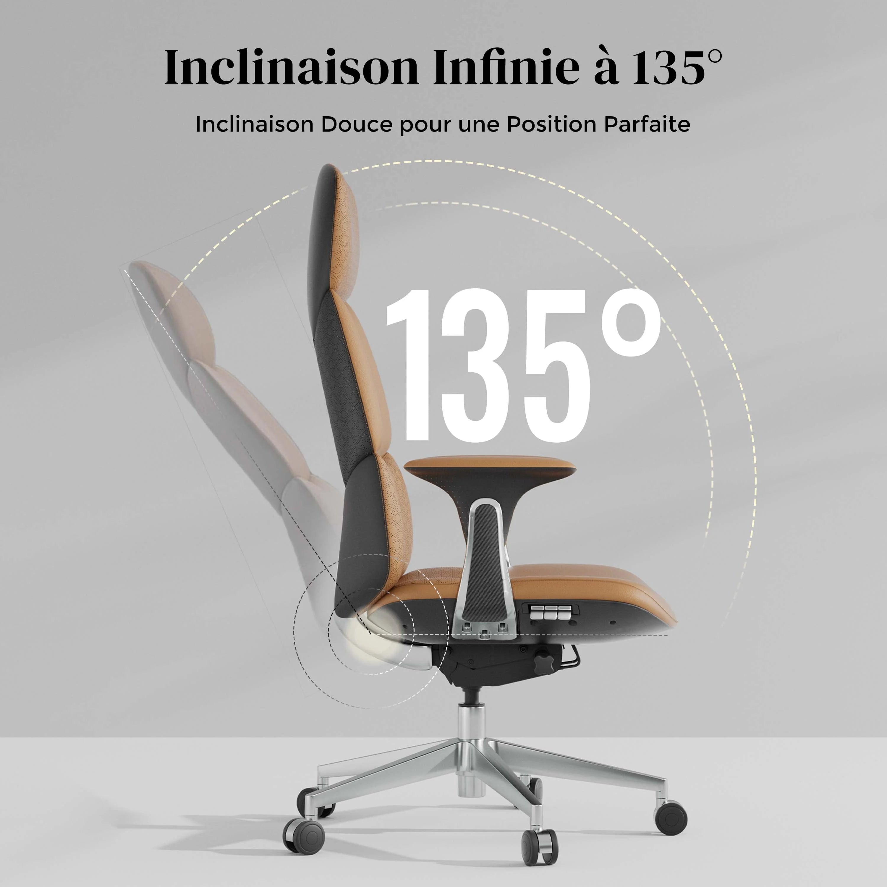 Nolan Chaise en Cuir avec Design Classique