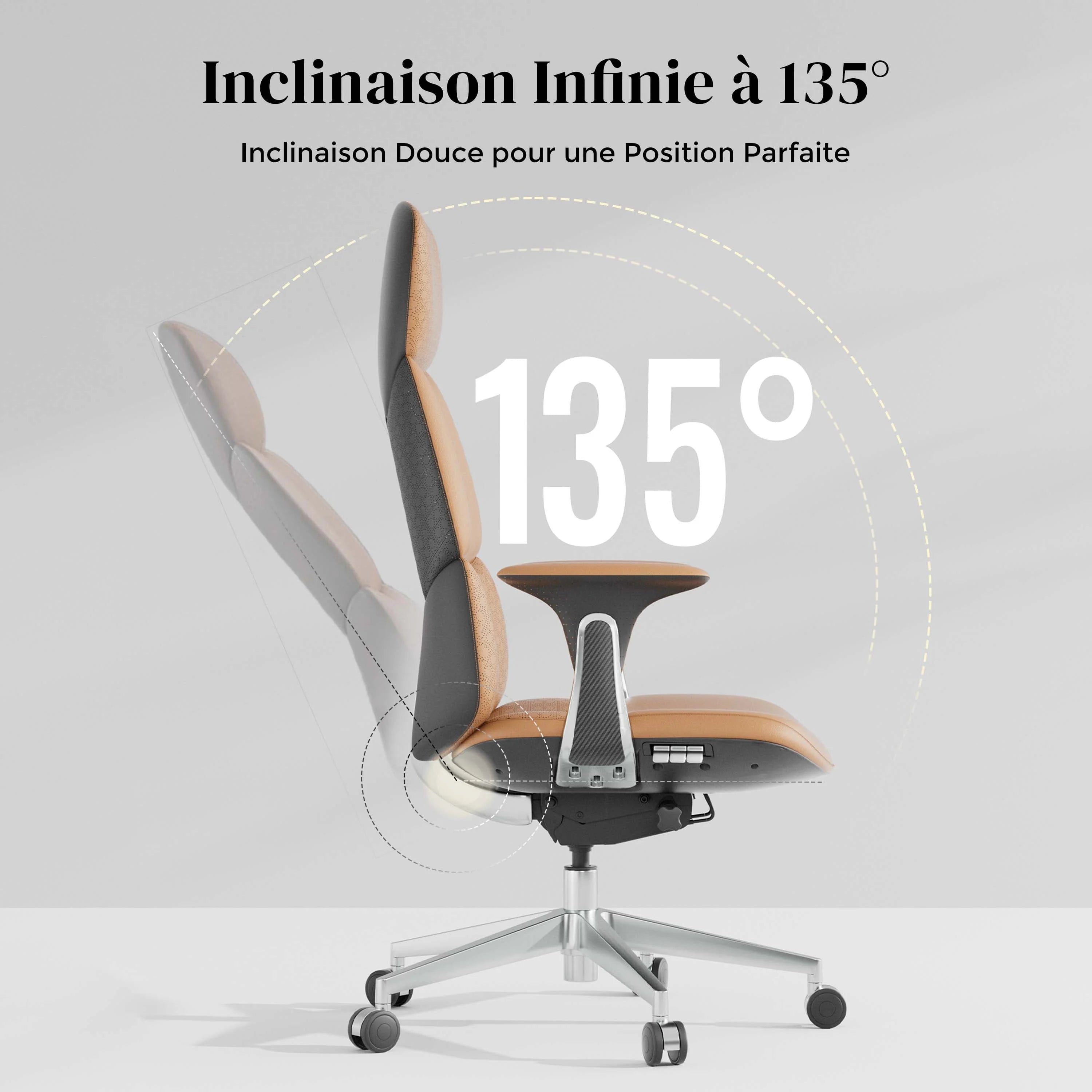 Nyla Chaise en Cuir avec Réglage Facile