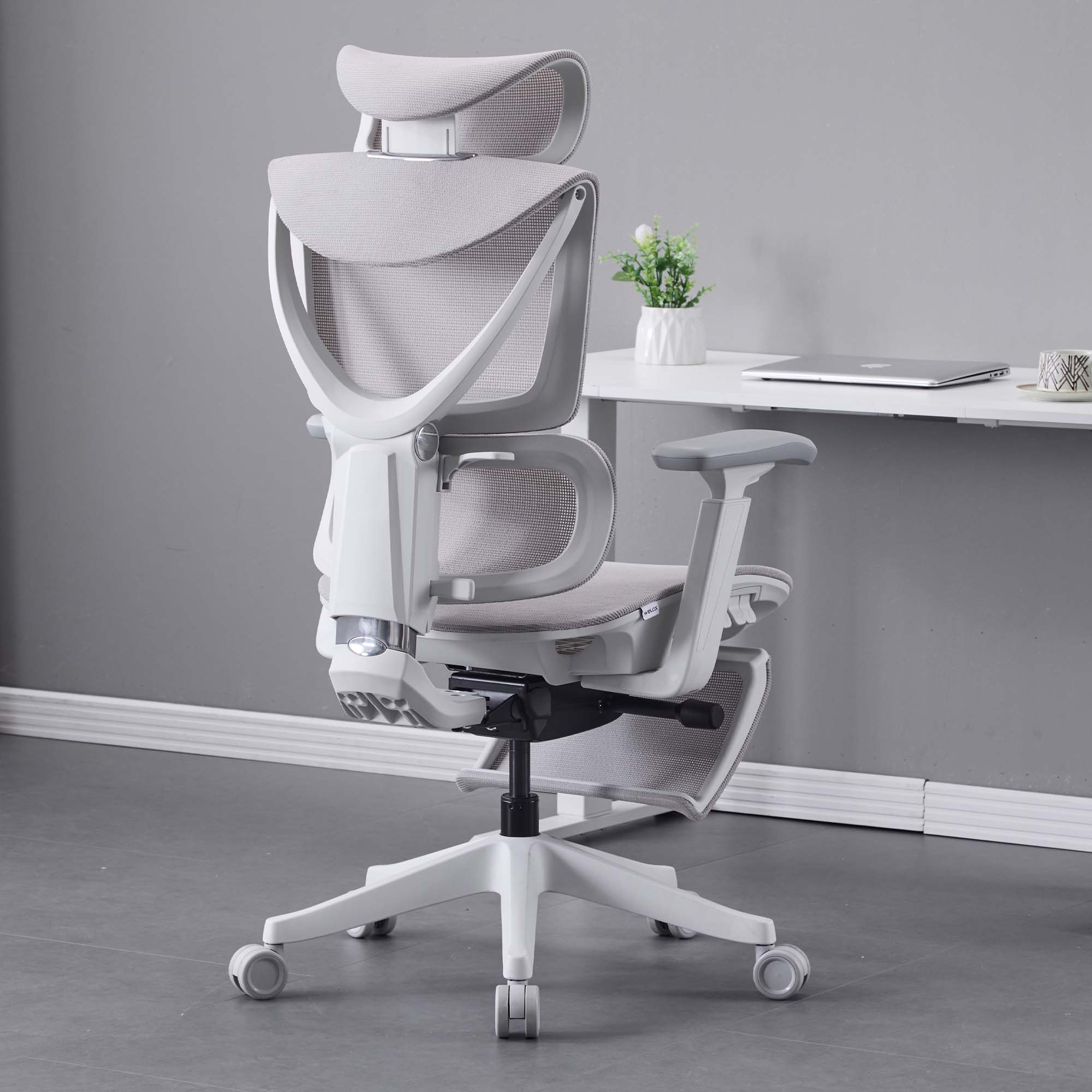 S7 Chaise de bureau ergonomique avec réglage à trois boutons